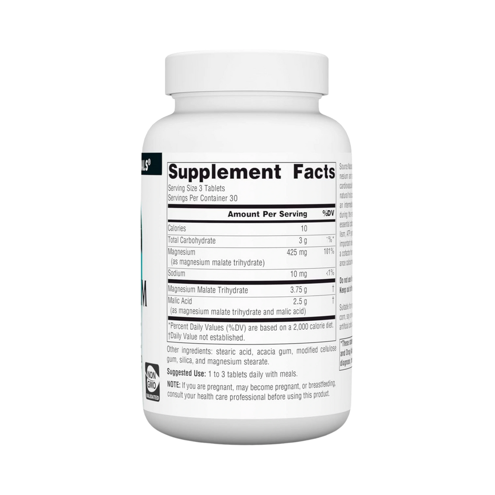 Source Naturals, Magnesium Malate, 1250 Mg, 90 Tablets