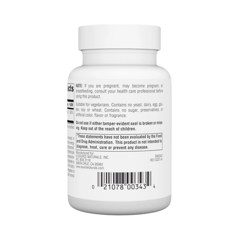 Source Naturals, Manganese, 10 Mg, 250 Tablets