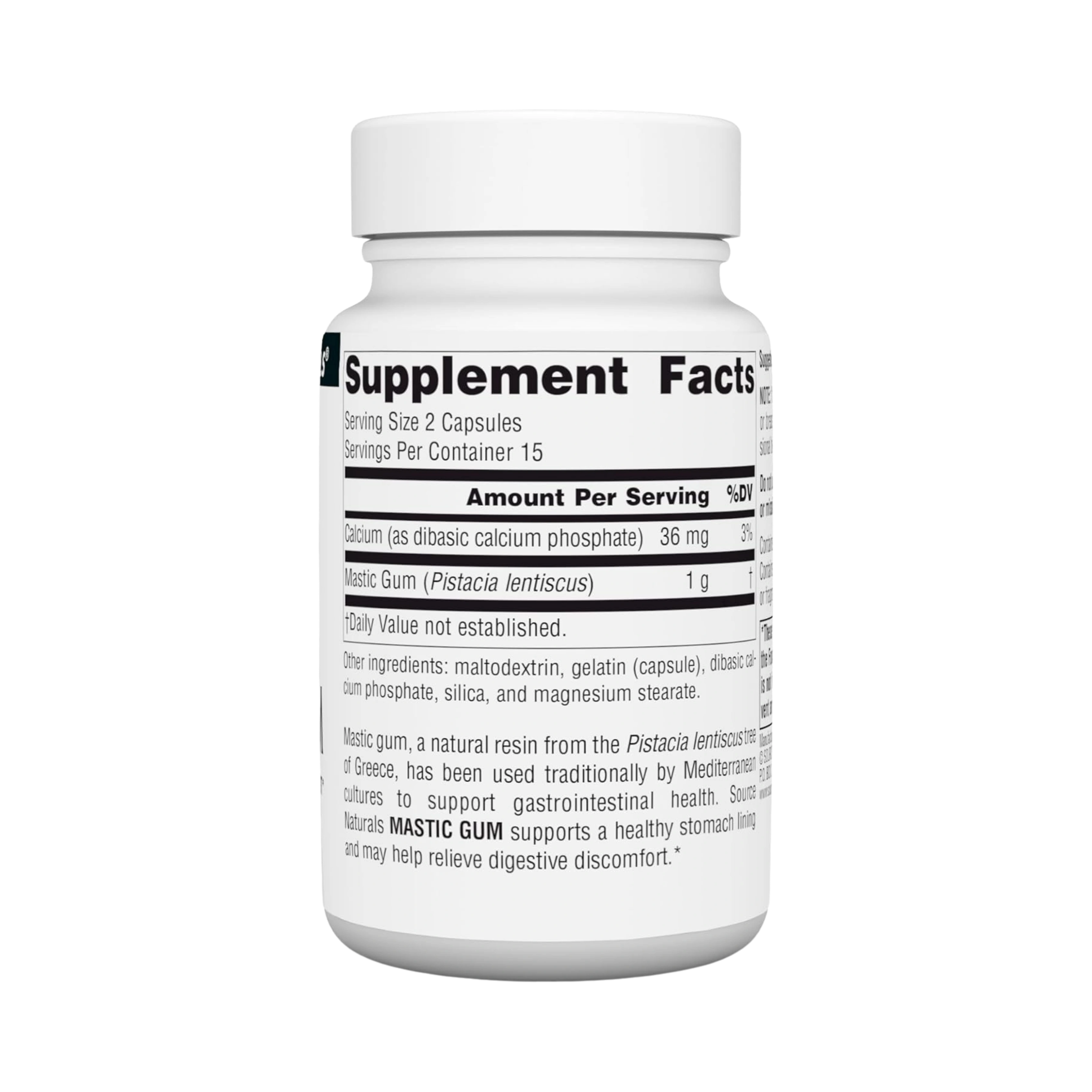 Source Naturals, Mastic Gum, 500 Mg, 30 Capsules
