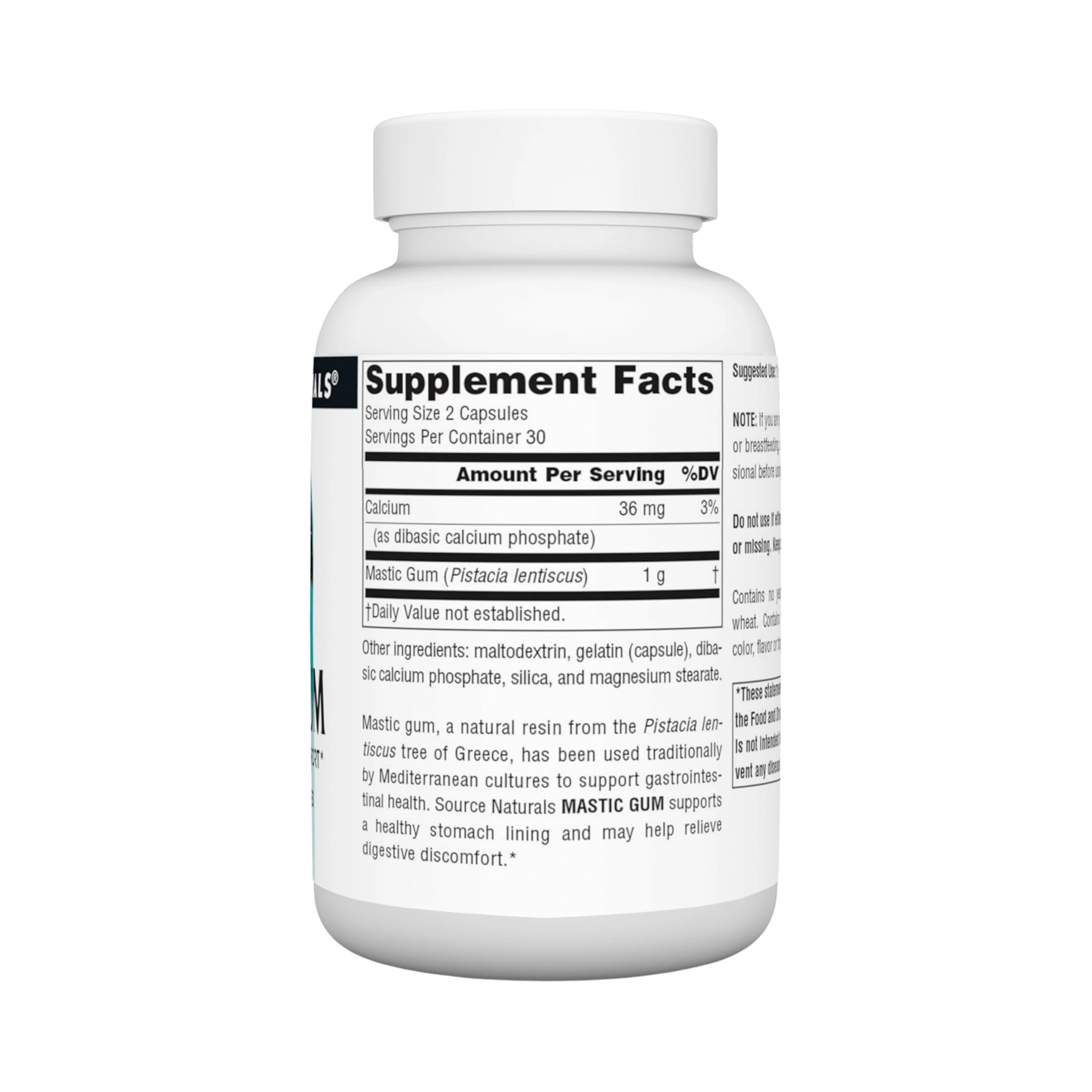 Source Naturals, Mastic Gum, 500 Mg, 60 Capsules
