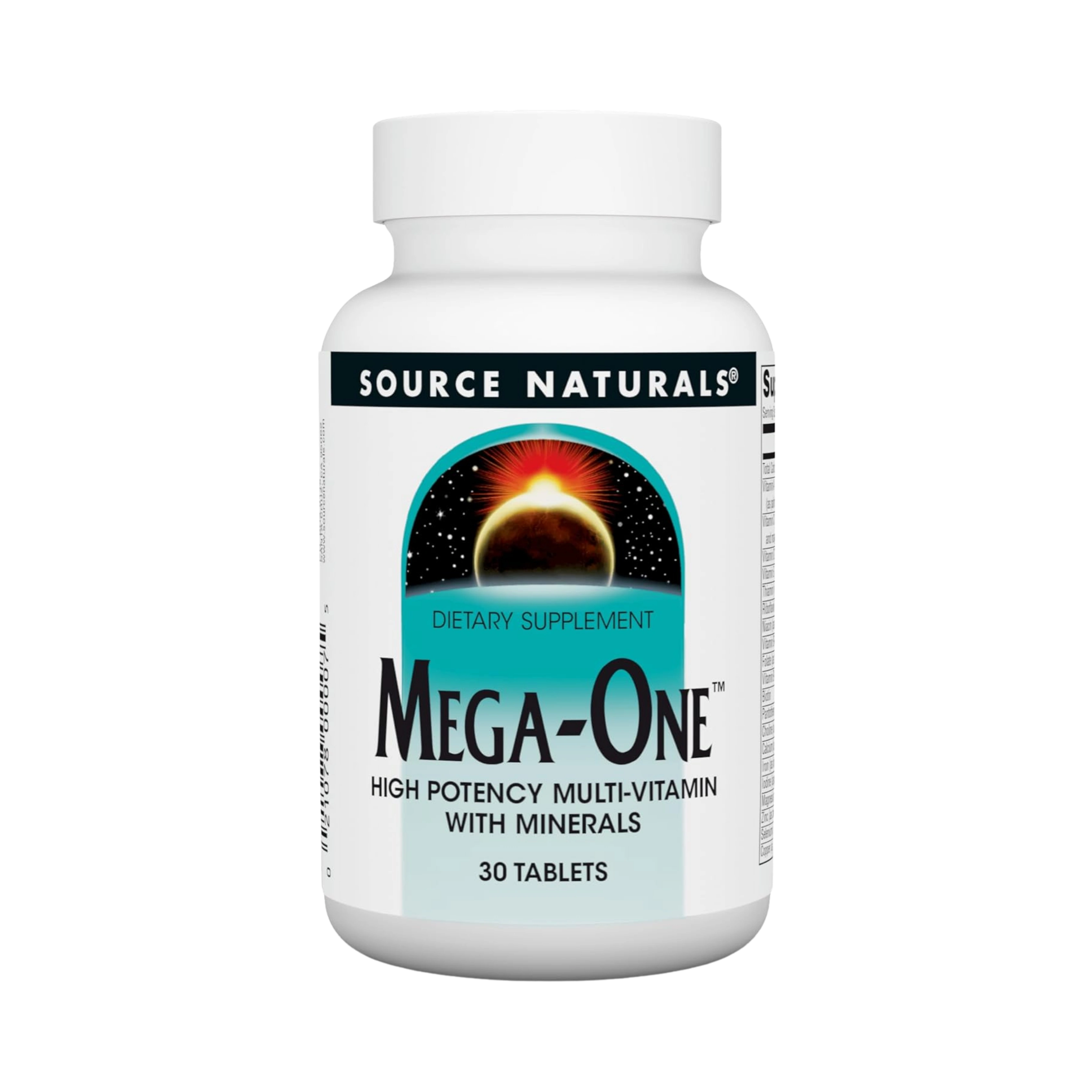 Source Naturals, Mega-One Multi-Vitamin with Minerals, 30 Tablets