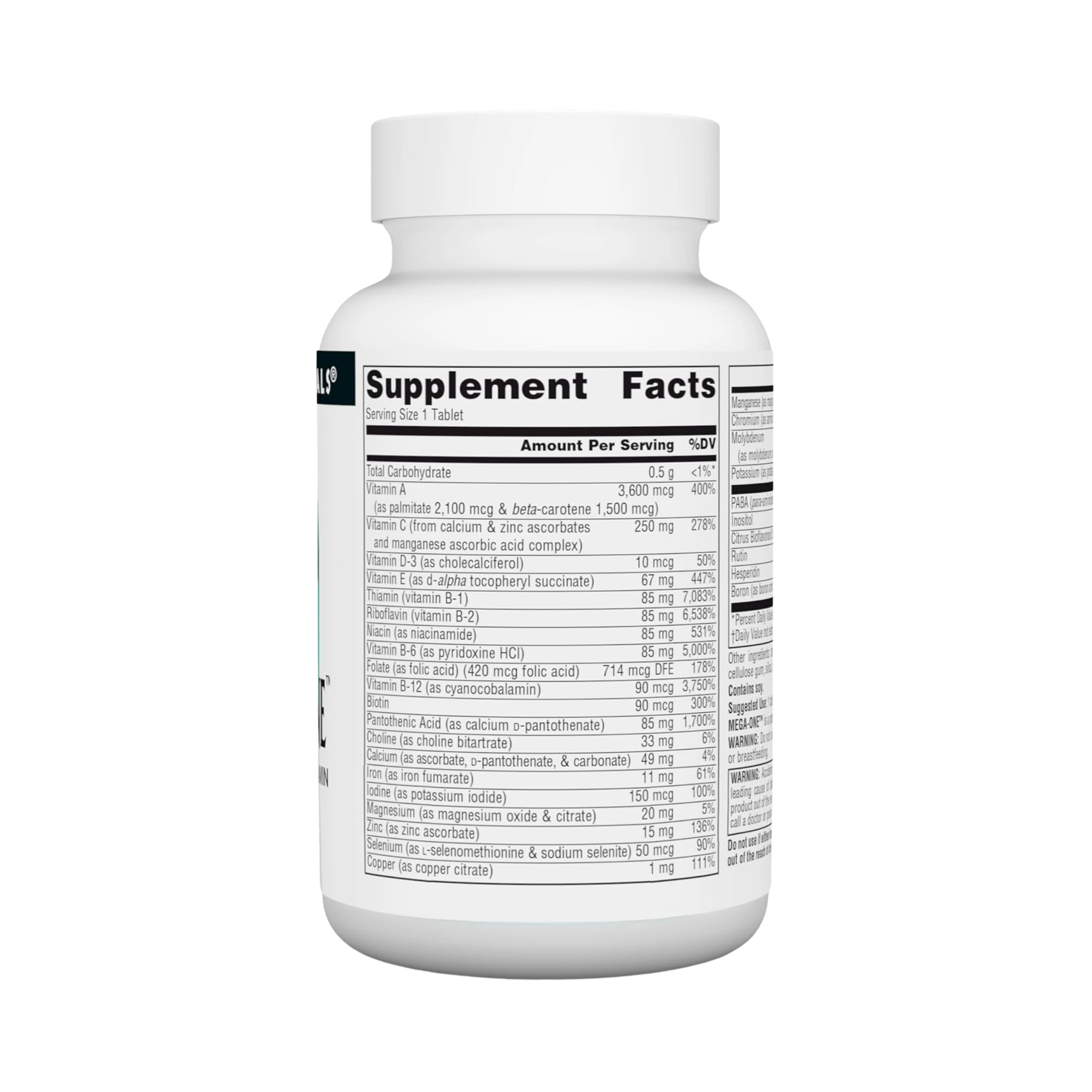 Source Naturals, Mega-One Multi-Vitamin with Minerals, 30 Tablets