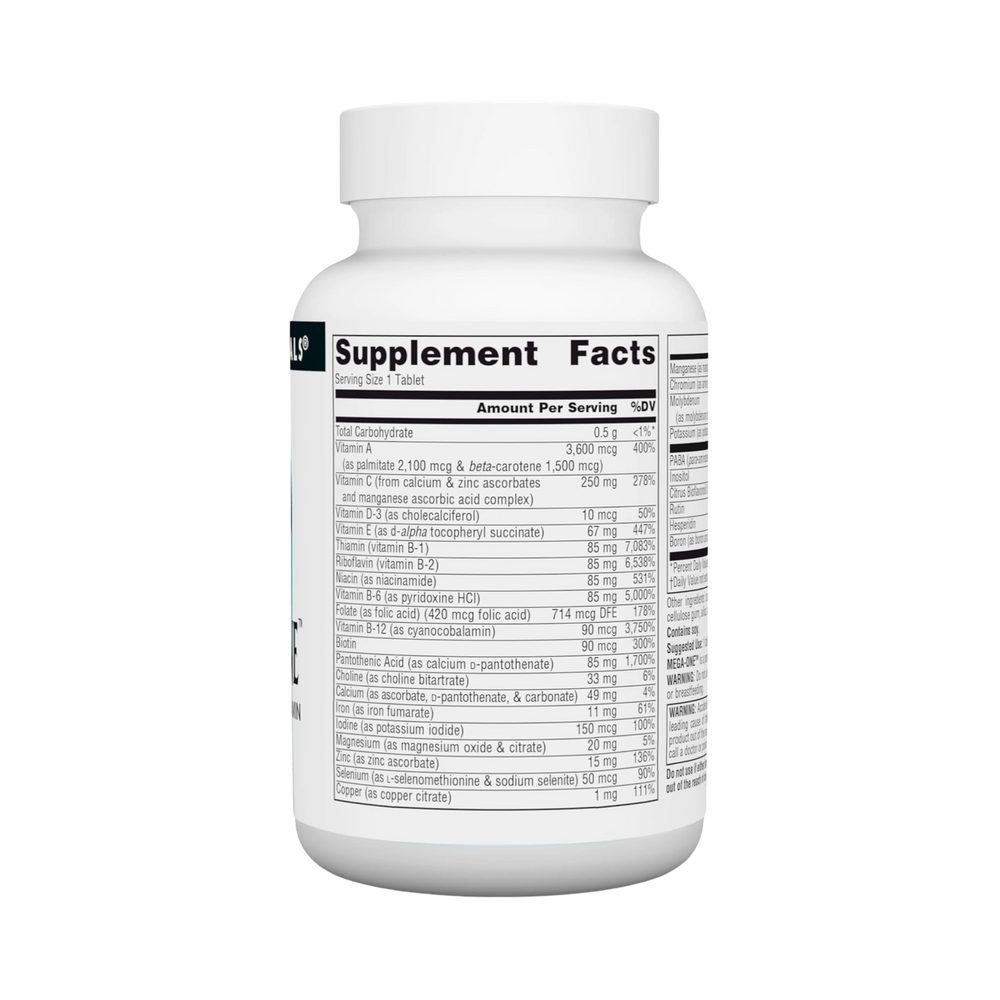 Source Naturals, Mega-One Multi-Vitamin with Minerals, 30 Tablets