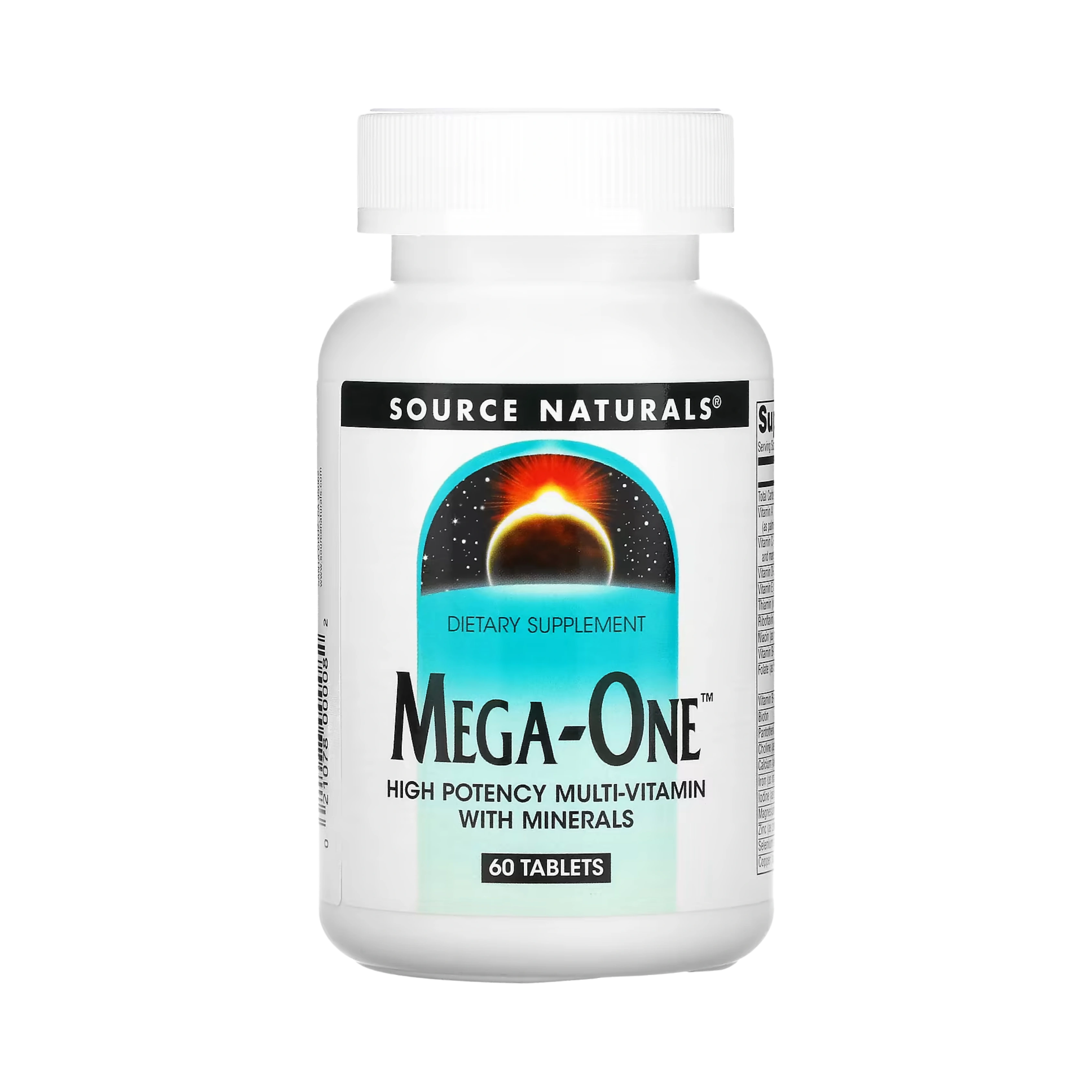 Source Naturals, Mega-One Multi-Vitamin with Minerals, 60 Tablets