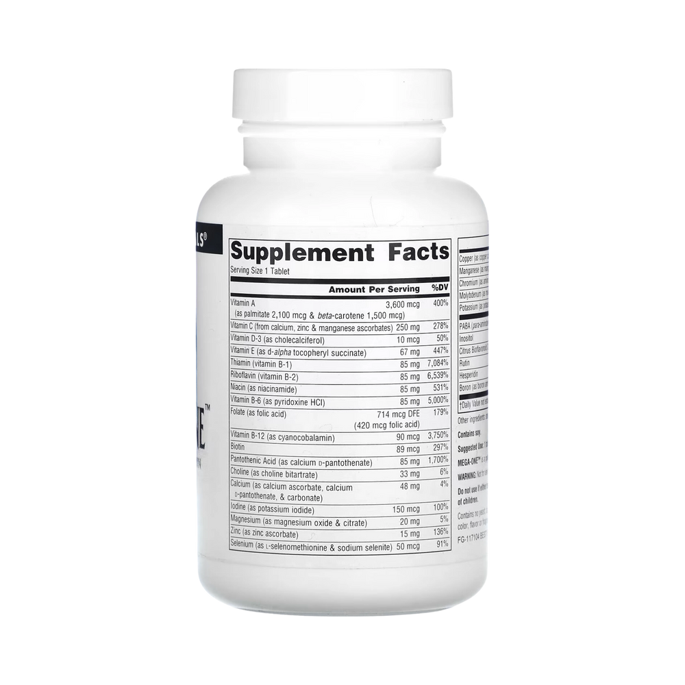 Source Naturals, Mega-One Multiple, No Iron, 180 Tablets