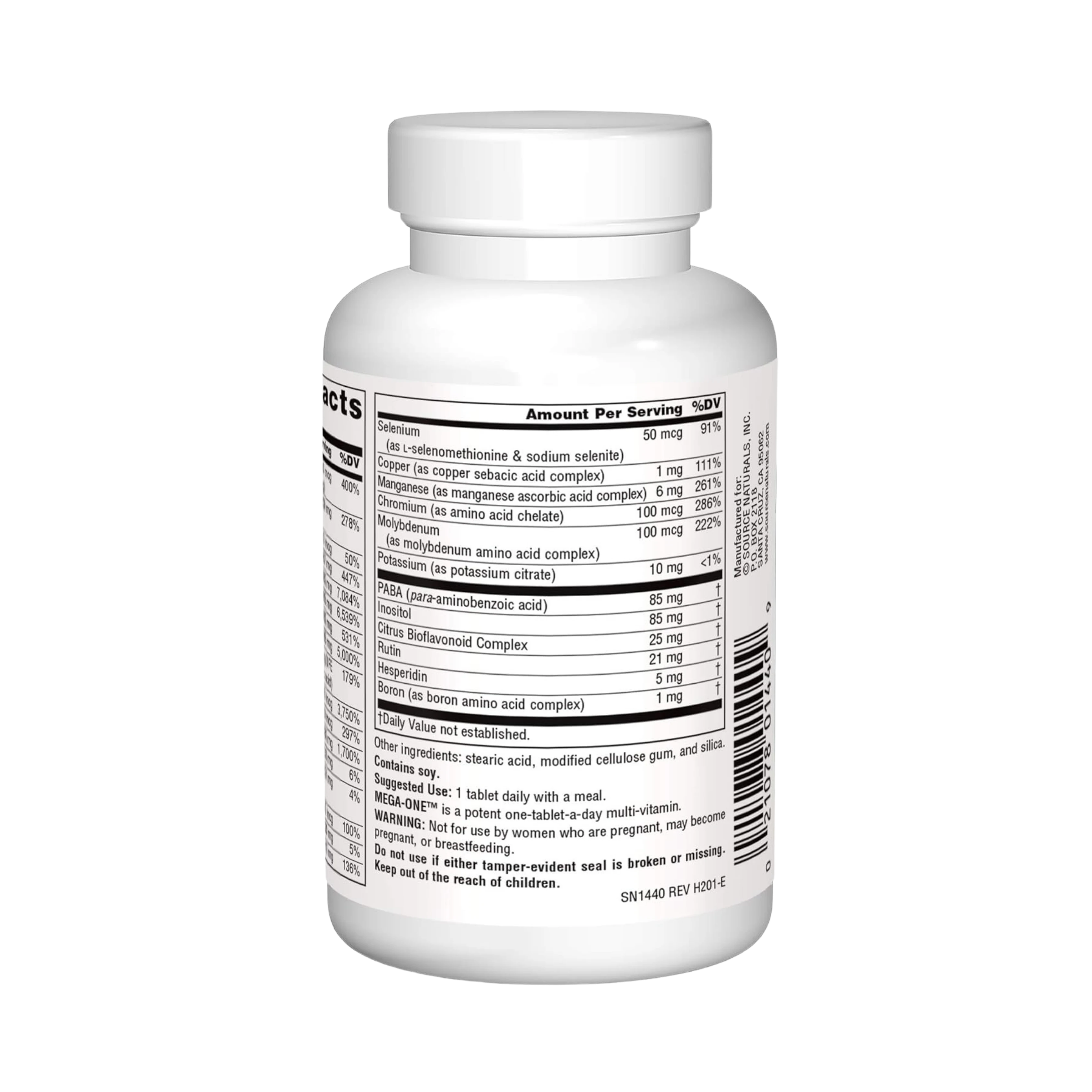 Source Naturals, Mega-One Multiple, No Iron, 30 Tablets