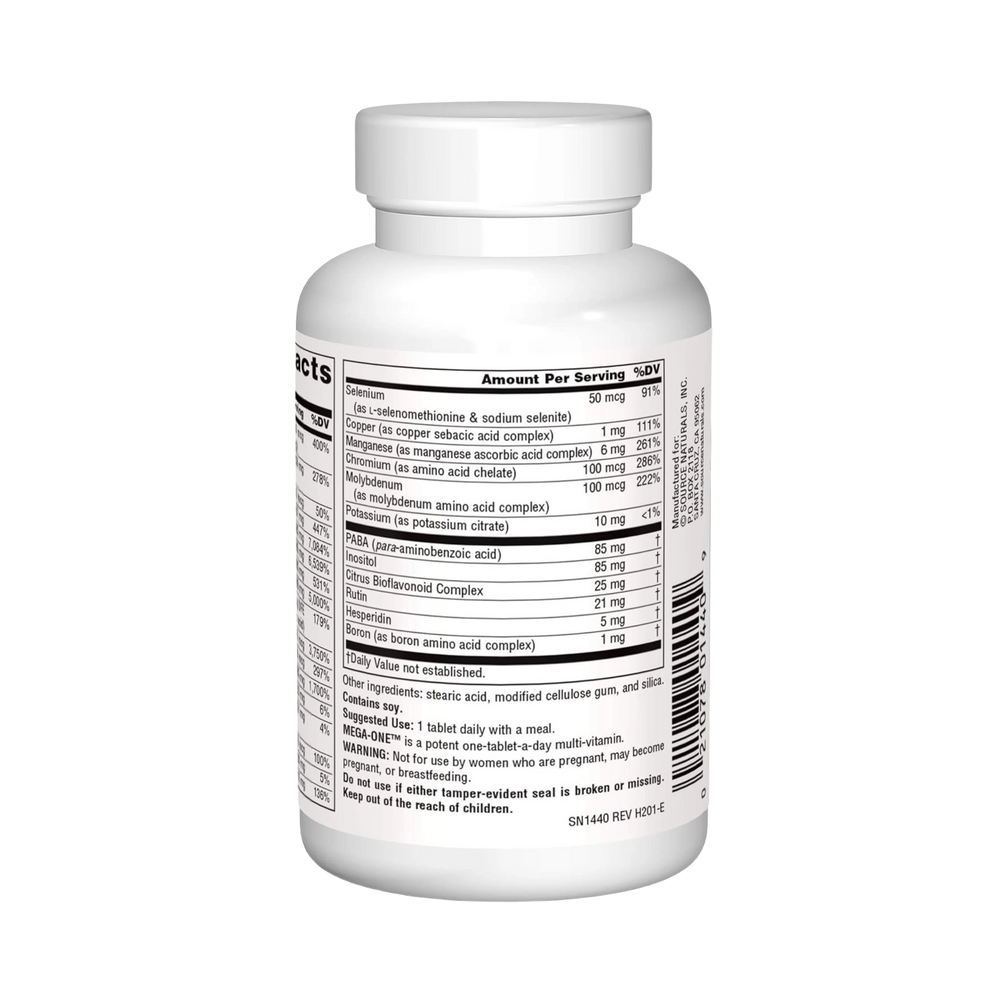 Source Naturals, Mega-One Multiple, No Iron, 30 Tablets