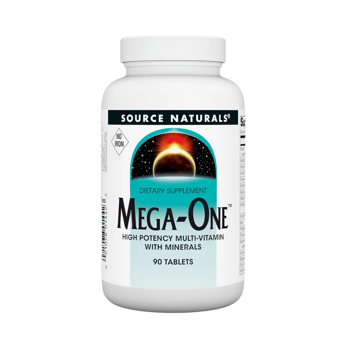 Source Naturals, Mega-One Multiple, No Iron, 90 Tablets