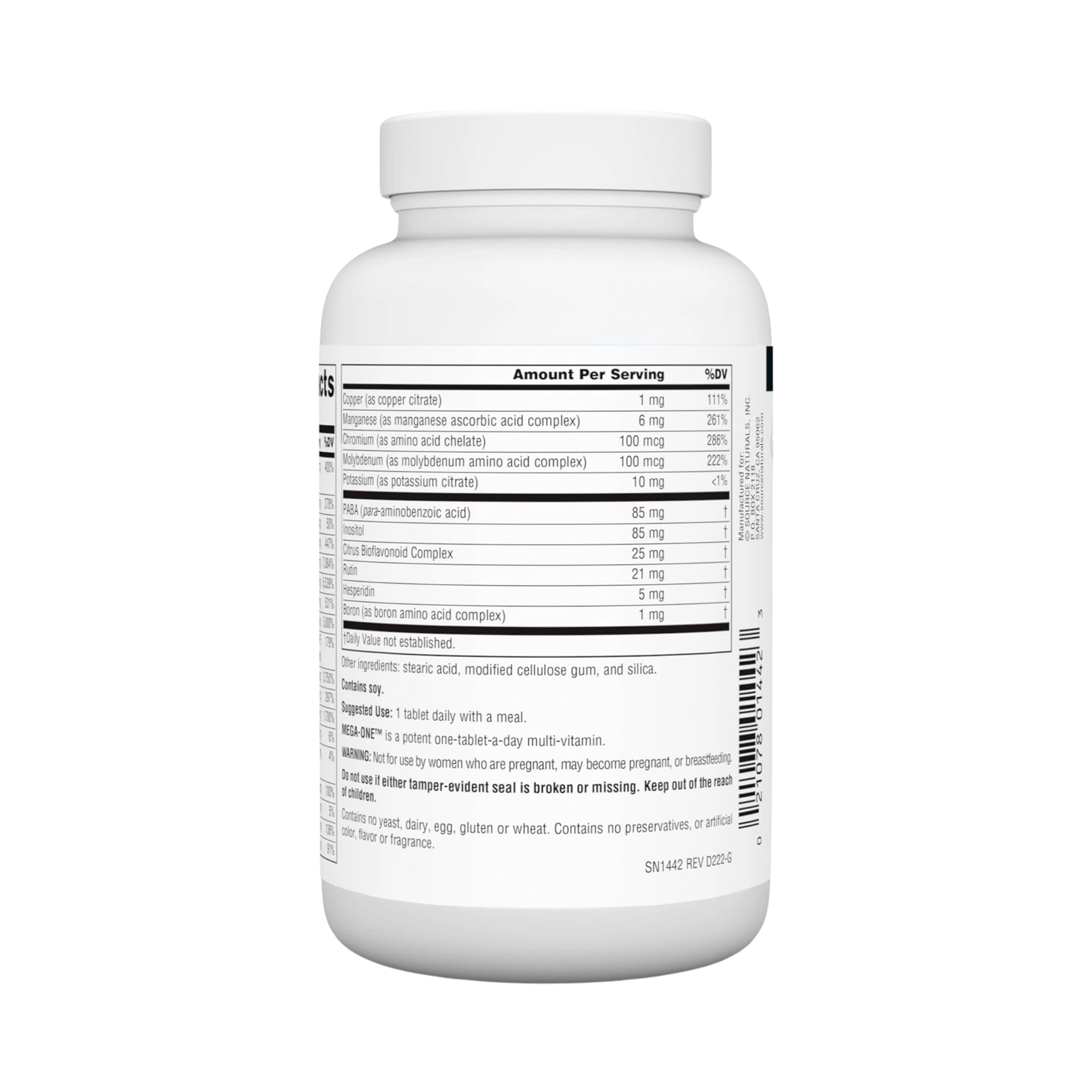 Source Naturals, Mega-One Multiple, No Iron, 90 Tablets
