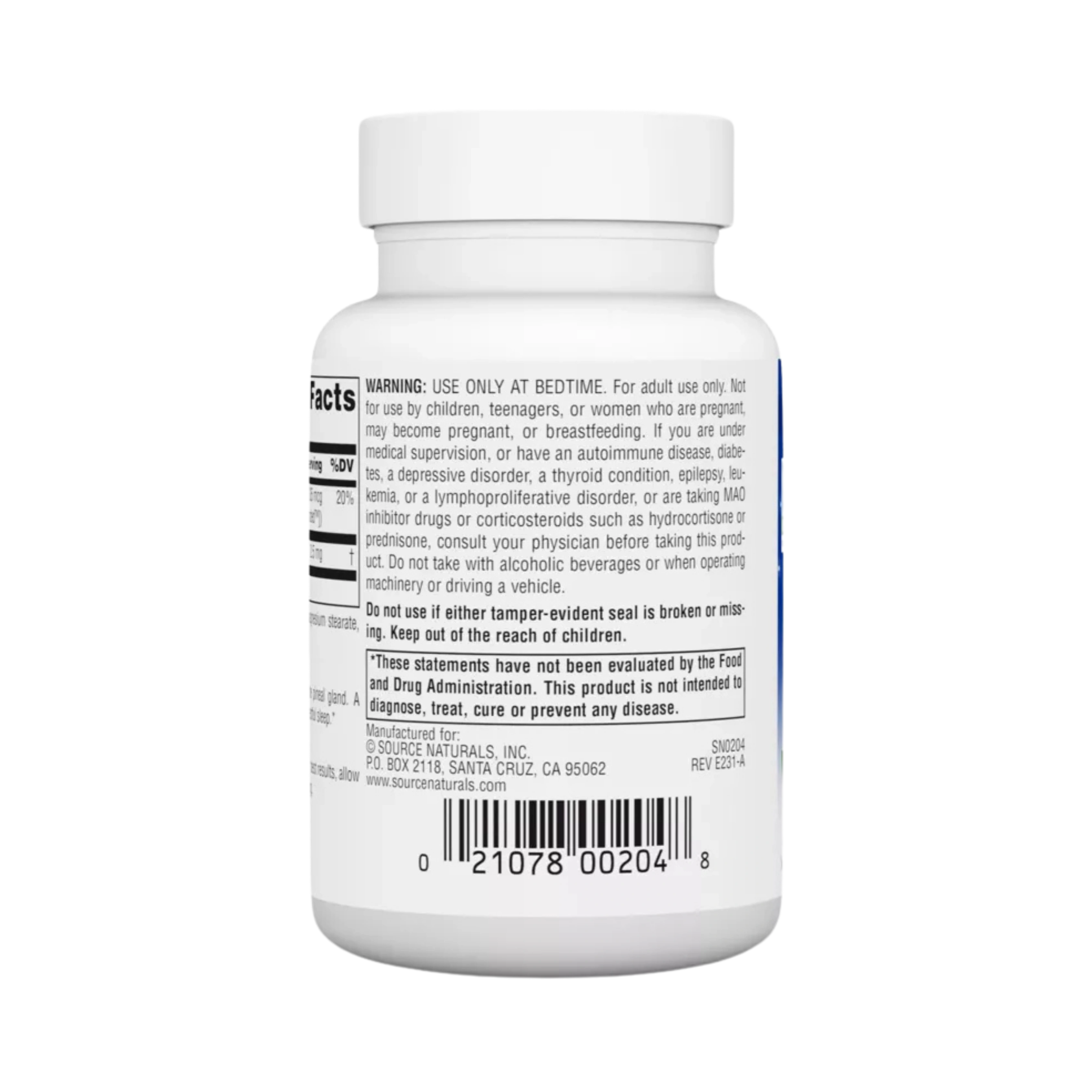 Source Naturals, Melatonin 2.5 Mg , 240 Lozenge