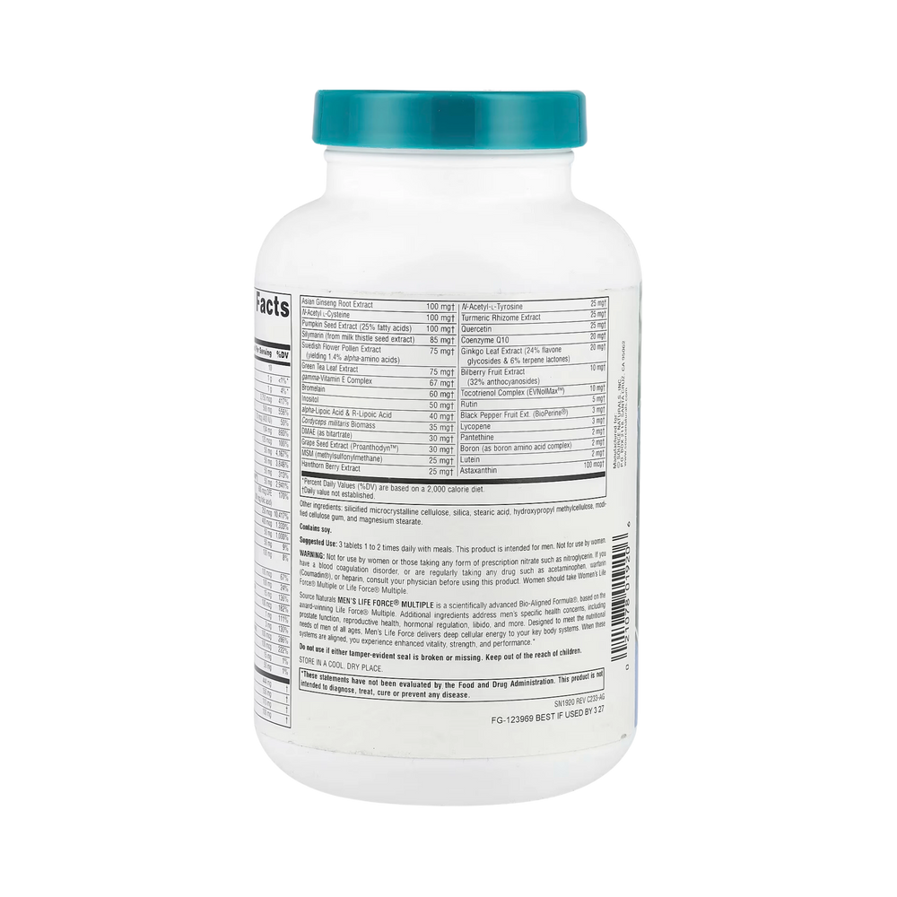 Source Naturals, Men's Life Force Multiple, 180 Tablets