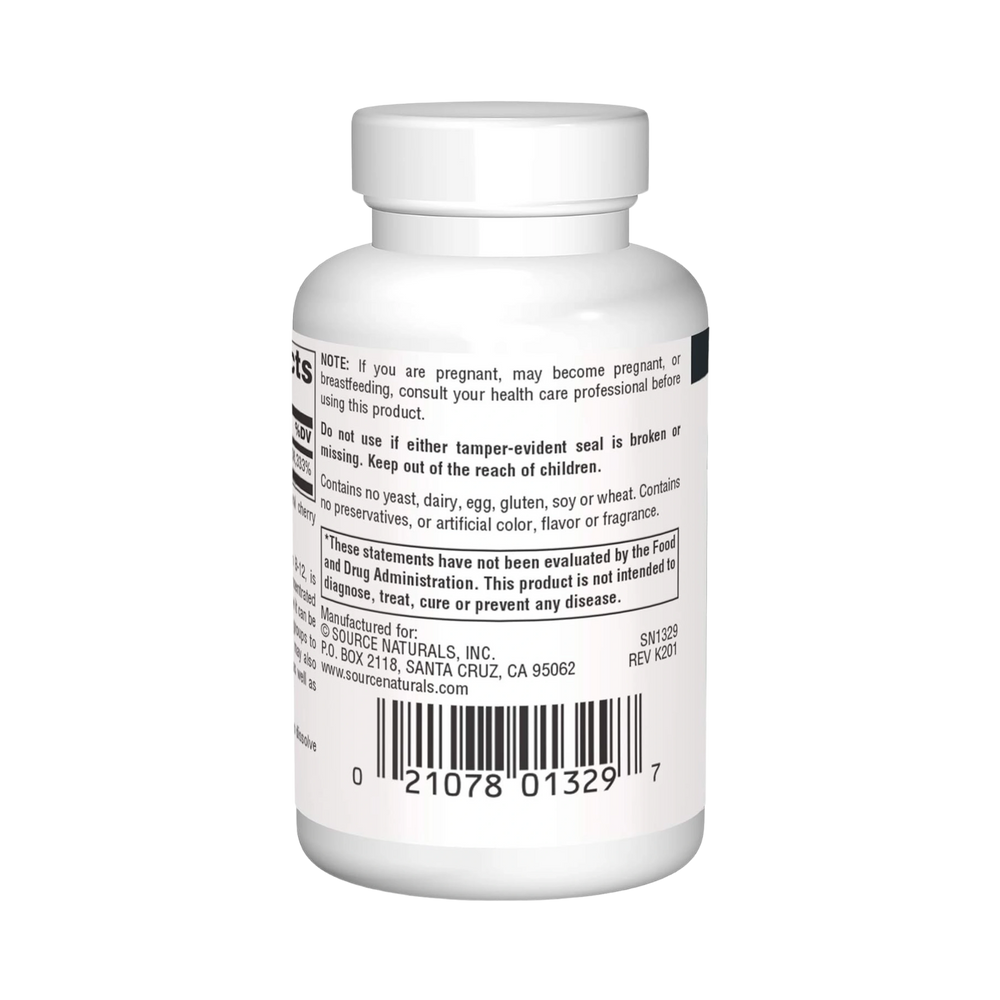 Source Naturals, MethylCobalamin, 5 Mg Cherry, 60 Lozenge