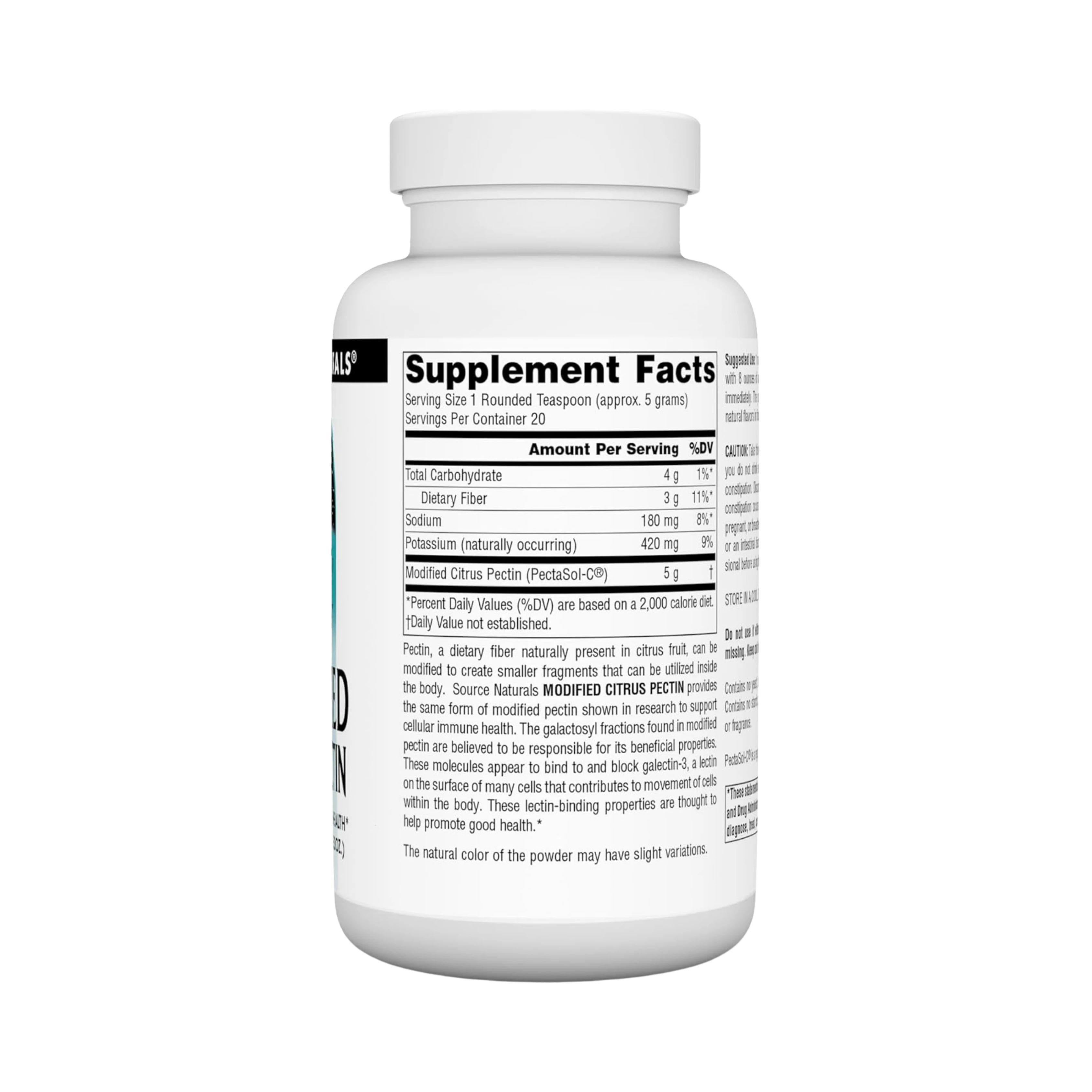 Source Naturals, Modified Citrus Pectin, PectImmune, 100 Powder