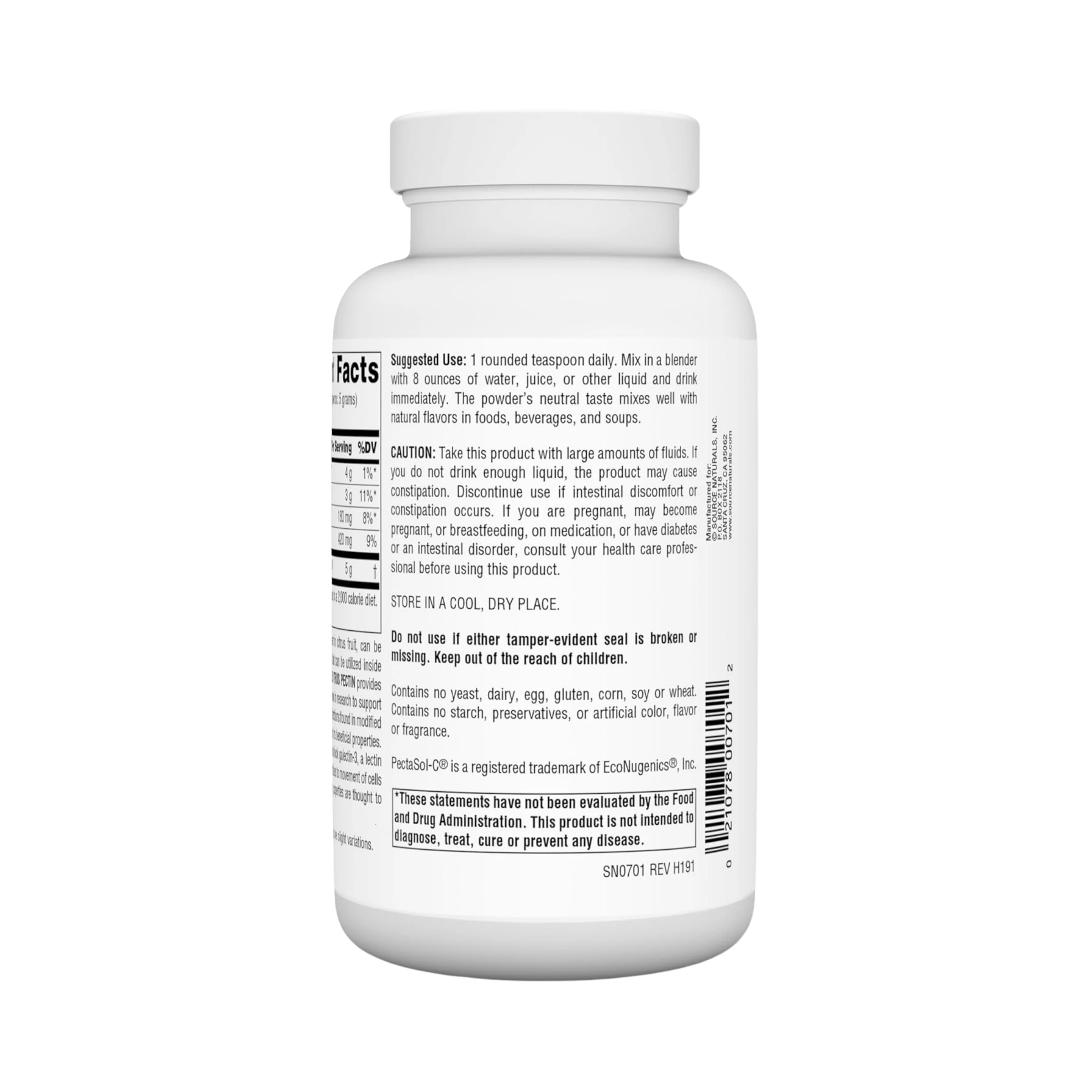 Source Naturals, Modified Citrus Pectin, PectImmune, 100 Powder
