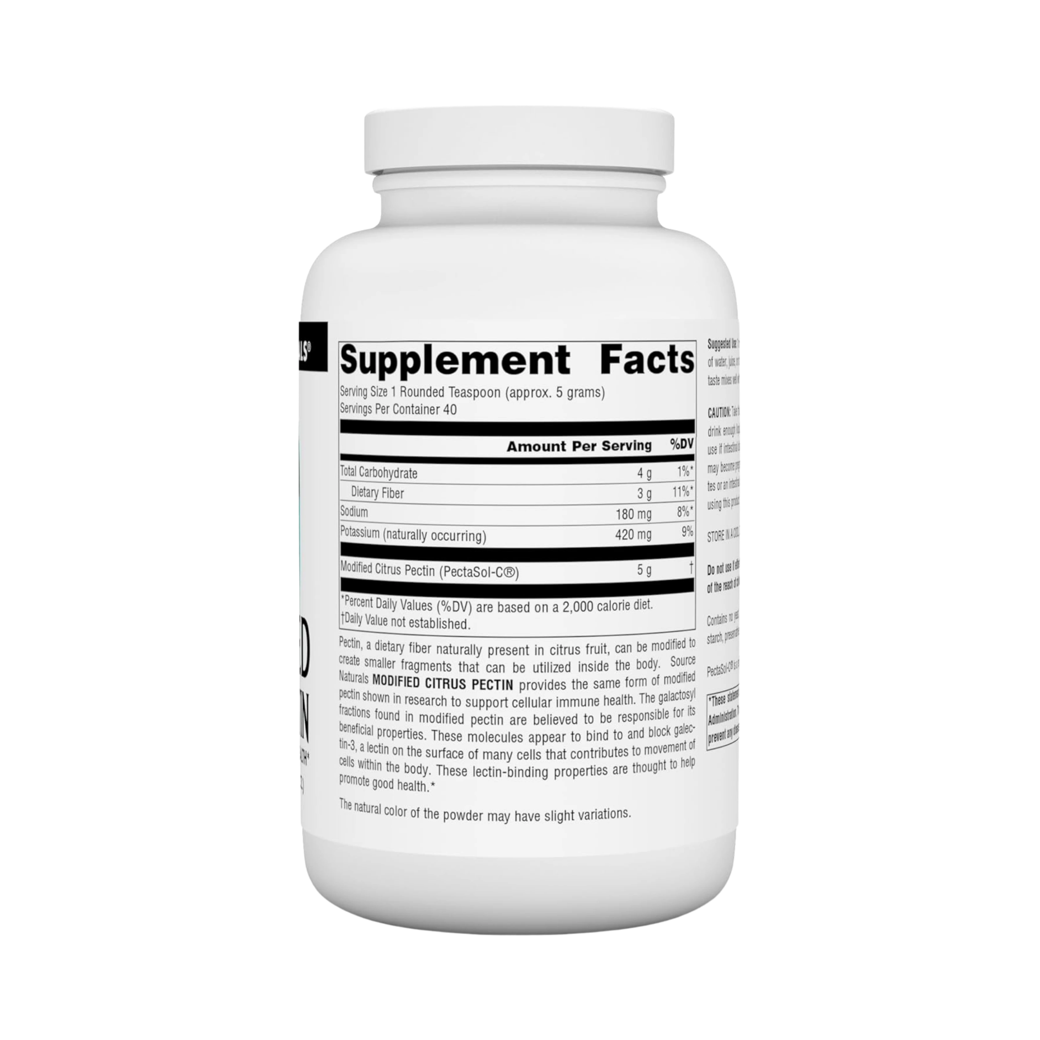 Source Naturals, Modified Citrus Pectin, PectImmune, 200 Powder