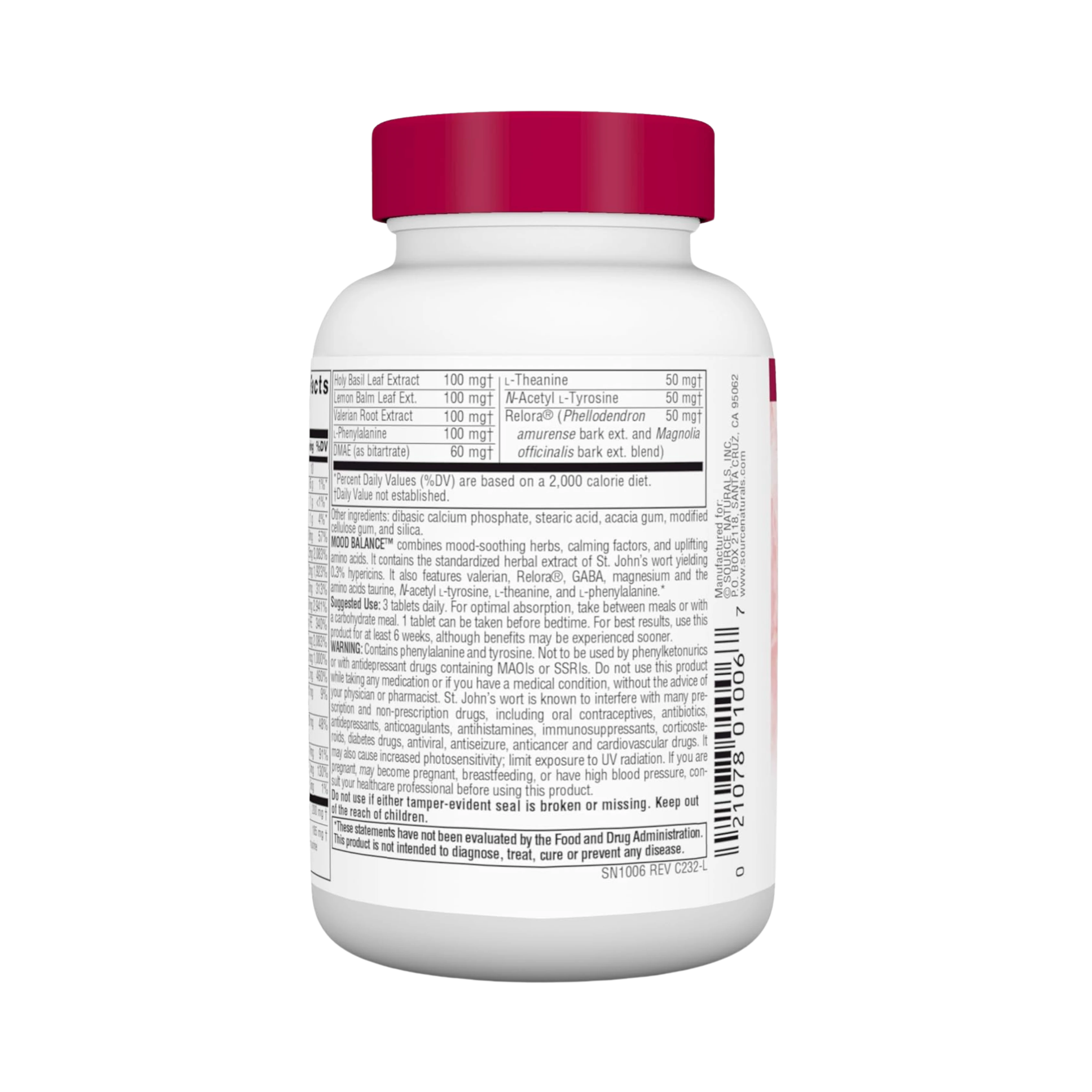 Source Naturals, Mood Balance, 45 Tablets
