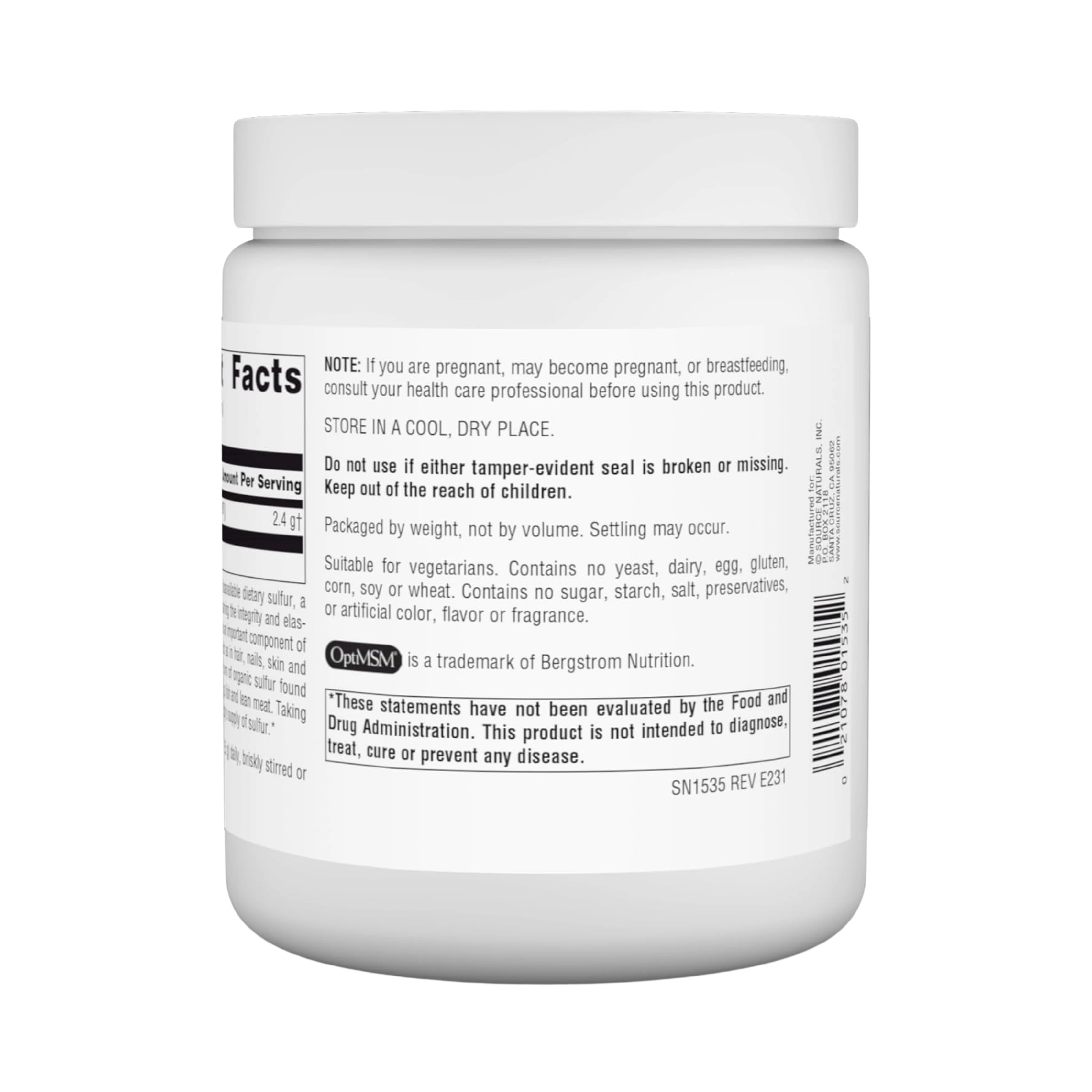 Source Naturals, MSM, 16 Powder