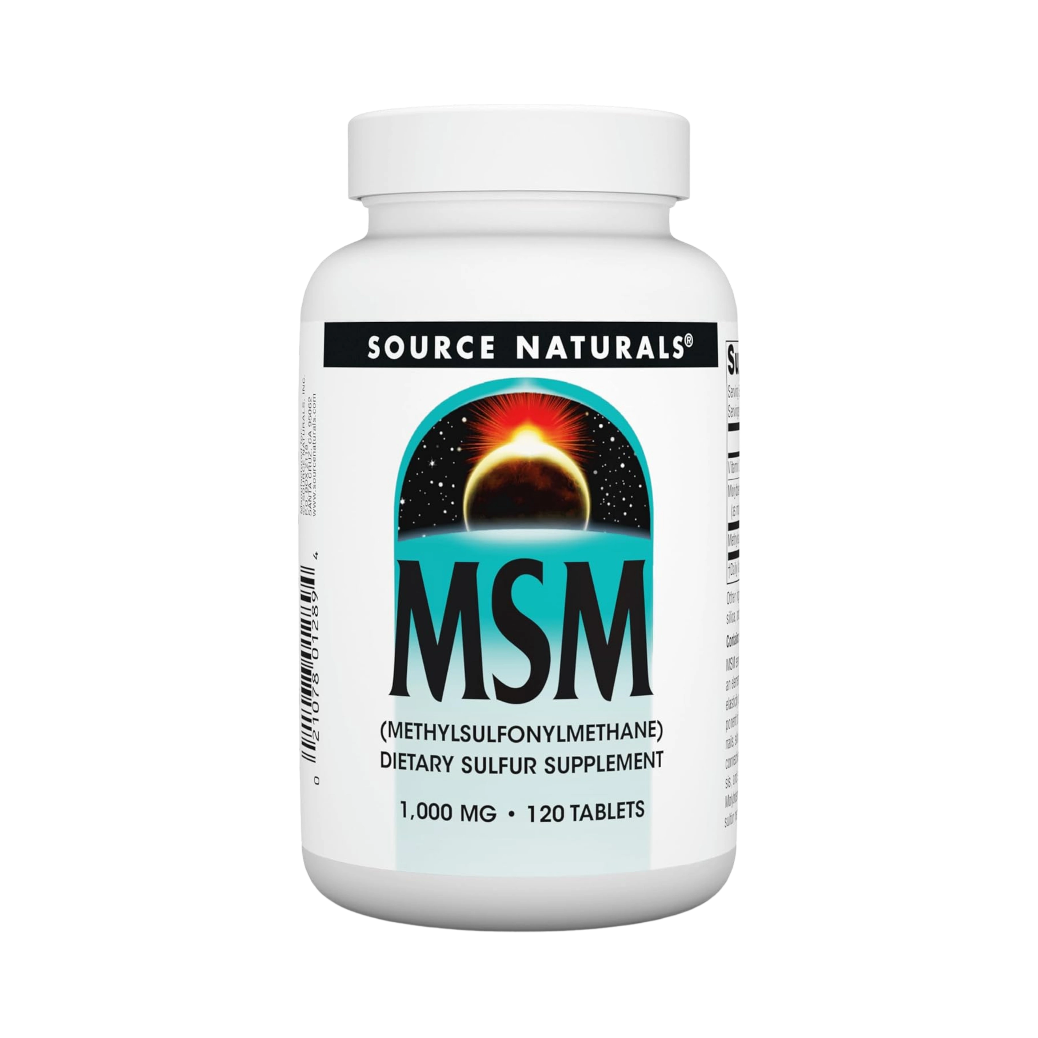 Source Naturals, MSM with Vitamin C, 1000 Mg, 120 Tablets