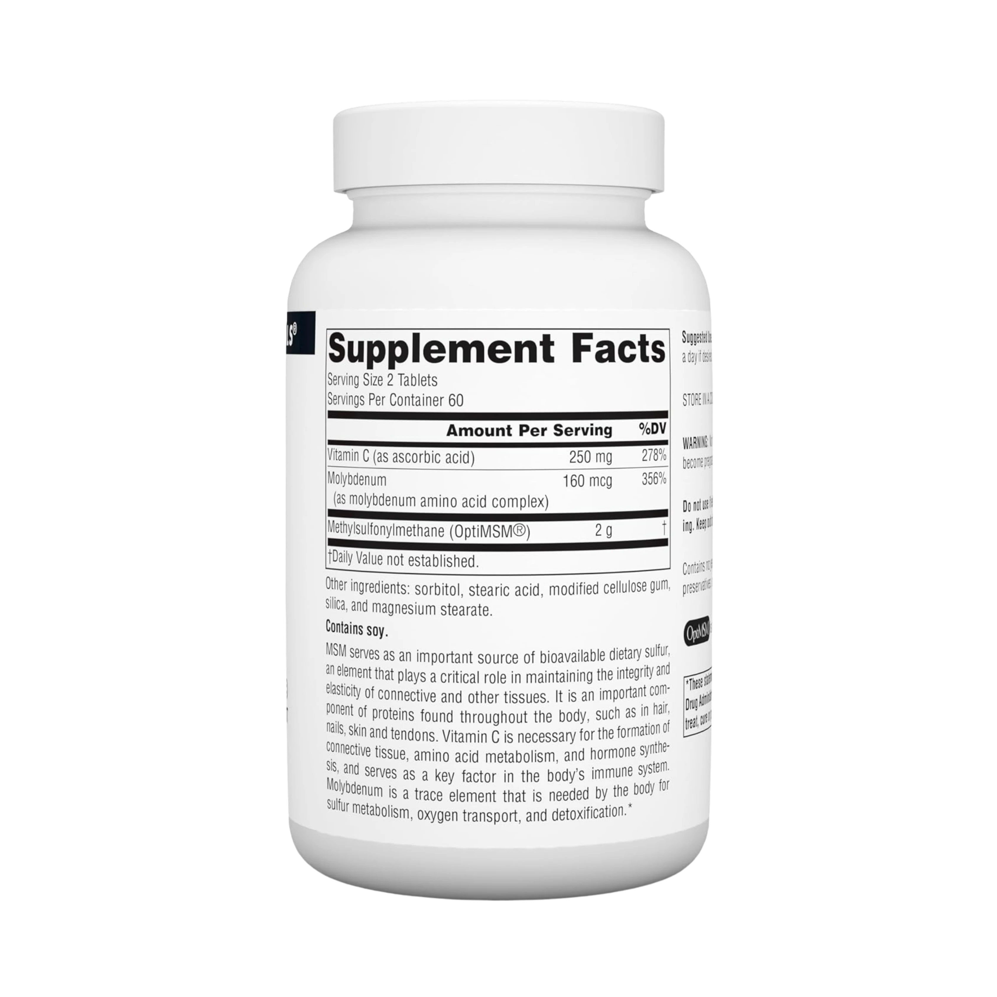 Source Naturals, MSM with Vitamin C, 1000 Mg, 120 Tablets