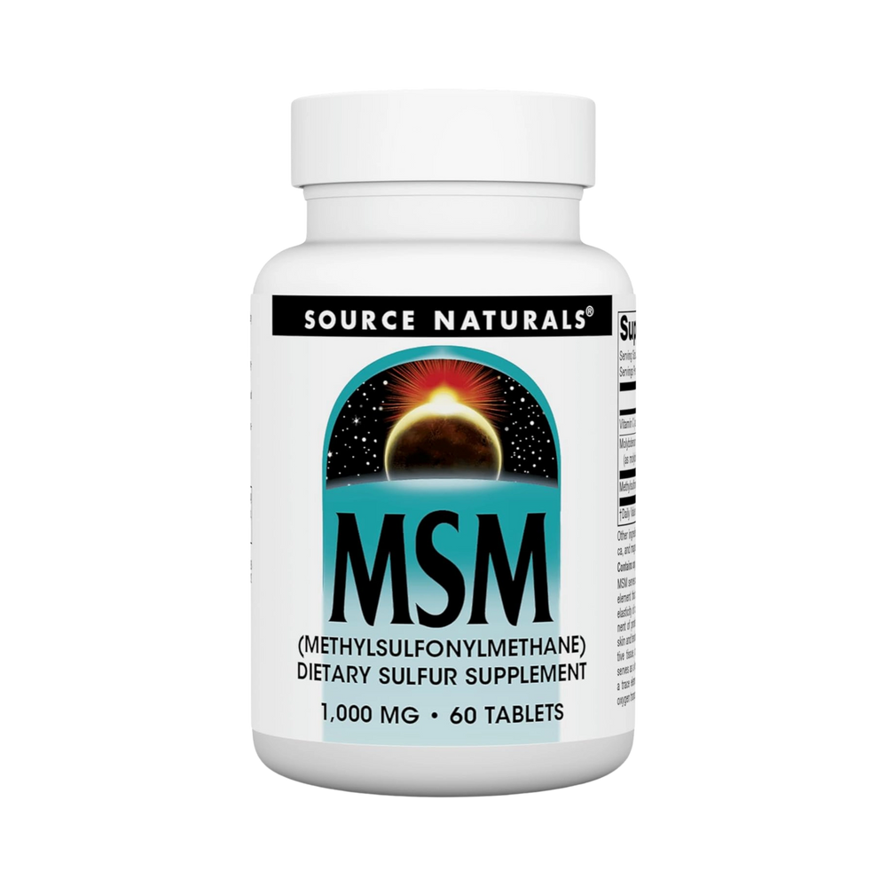 Source Naturals, MSM with Vitamin C, 1000 Mg, 60 Tablets