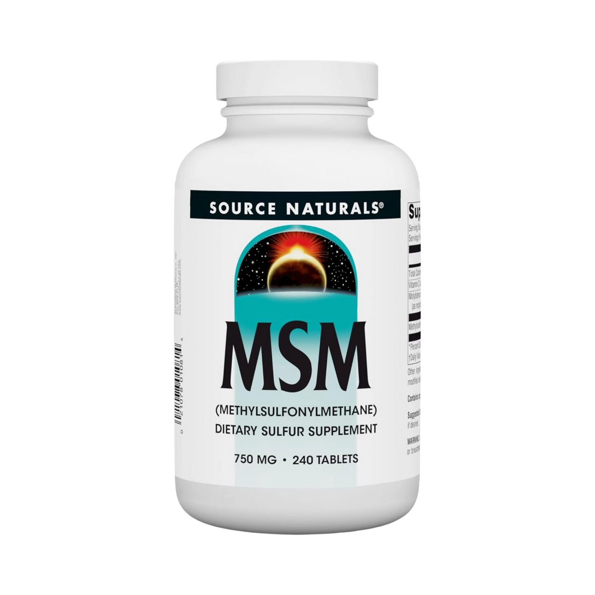 Source Naturals, MSM with Vitamin C, 750 Mg, 240 Tablets
