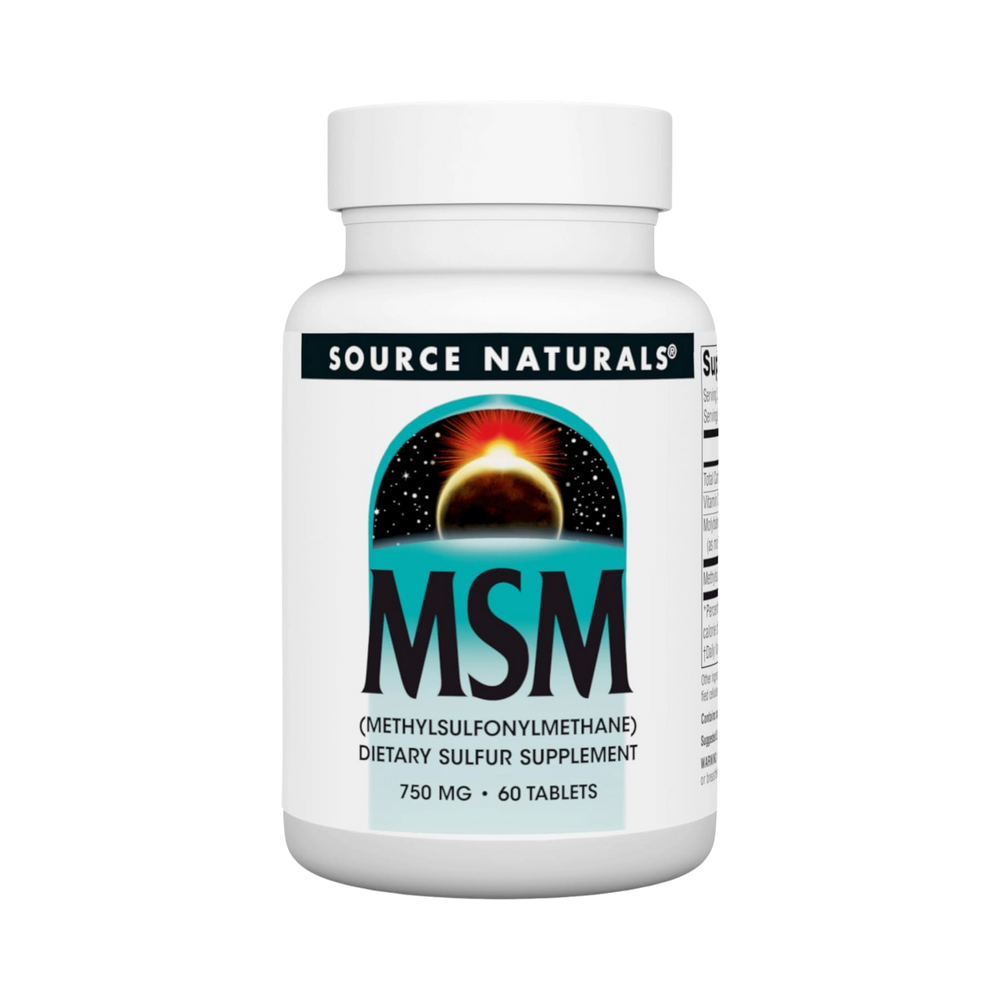 Source Naturals, MSM with Vitamin C, 750 Mg, 60 Tablets