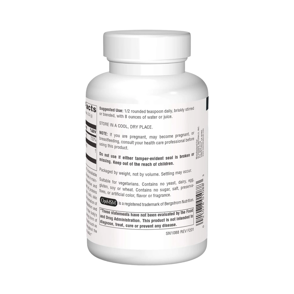 Source Naturals, MSM with Vitamin C, 8 Oz Powder