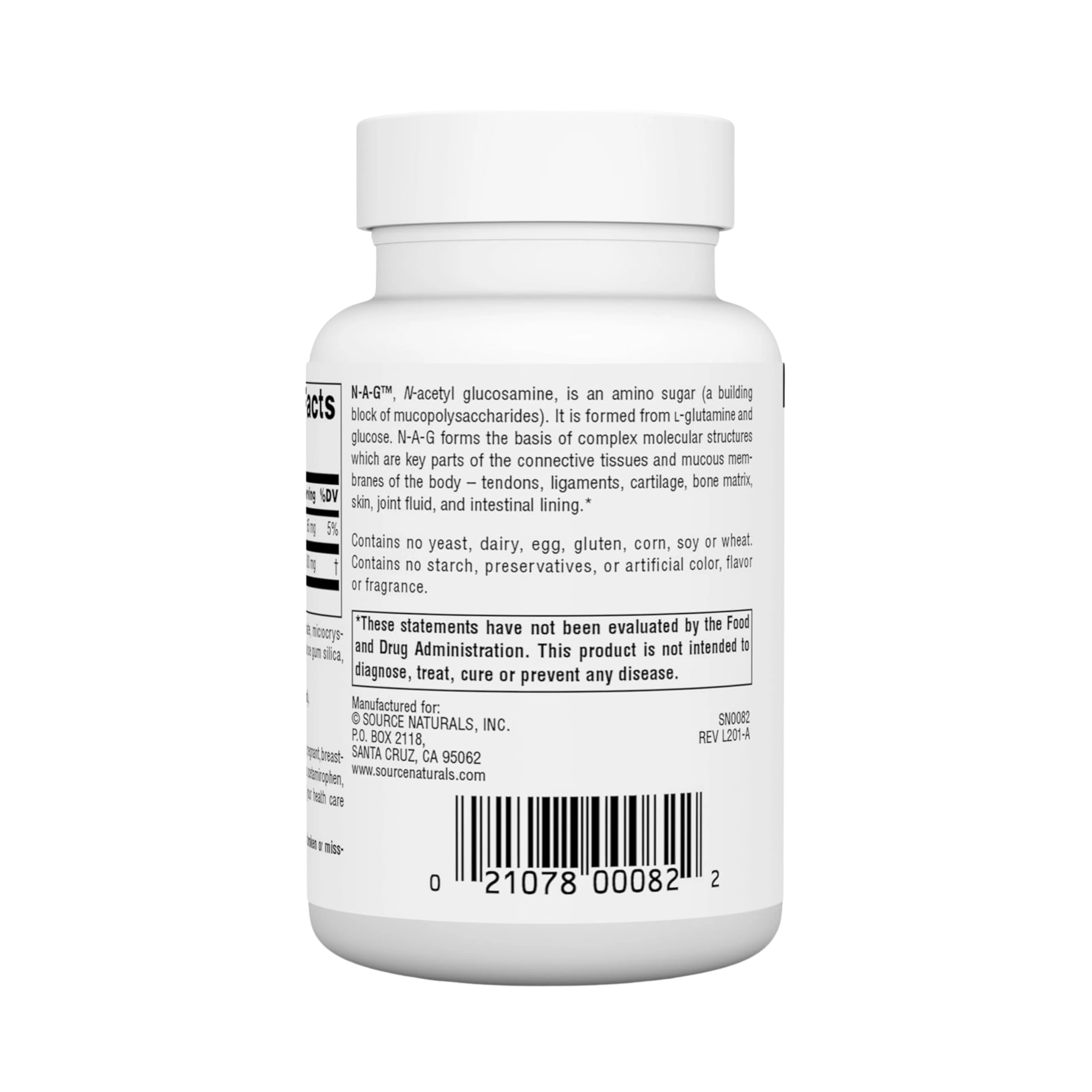 Source Naturals, N-A-G, 250 Mg, 120 Tablets