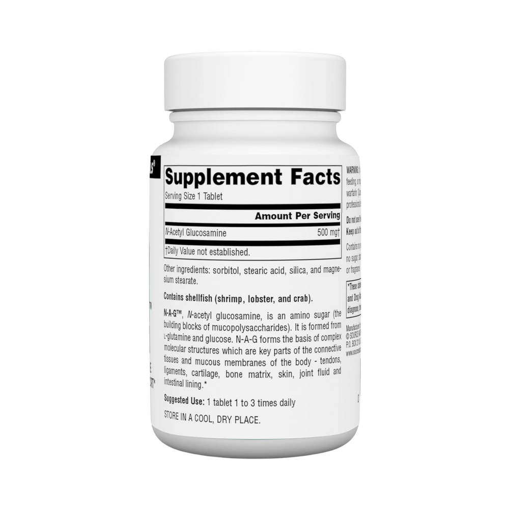 Source Naturals, N-A-G, 500 Mg, 60 Tablets