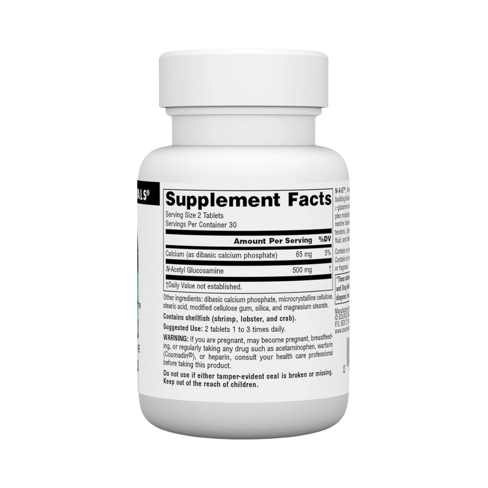 Source Naturals,  N-A-G, N-Acetyl Glucosamine, 250 Mg, 60 Tablets