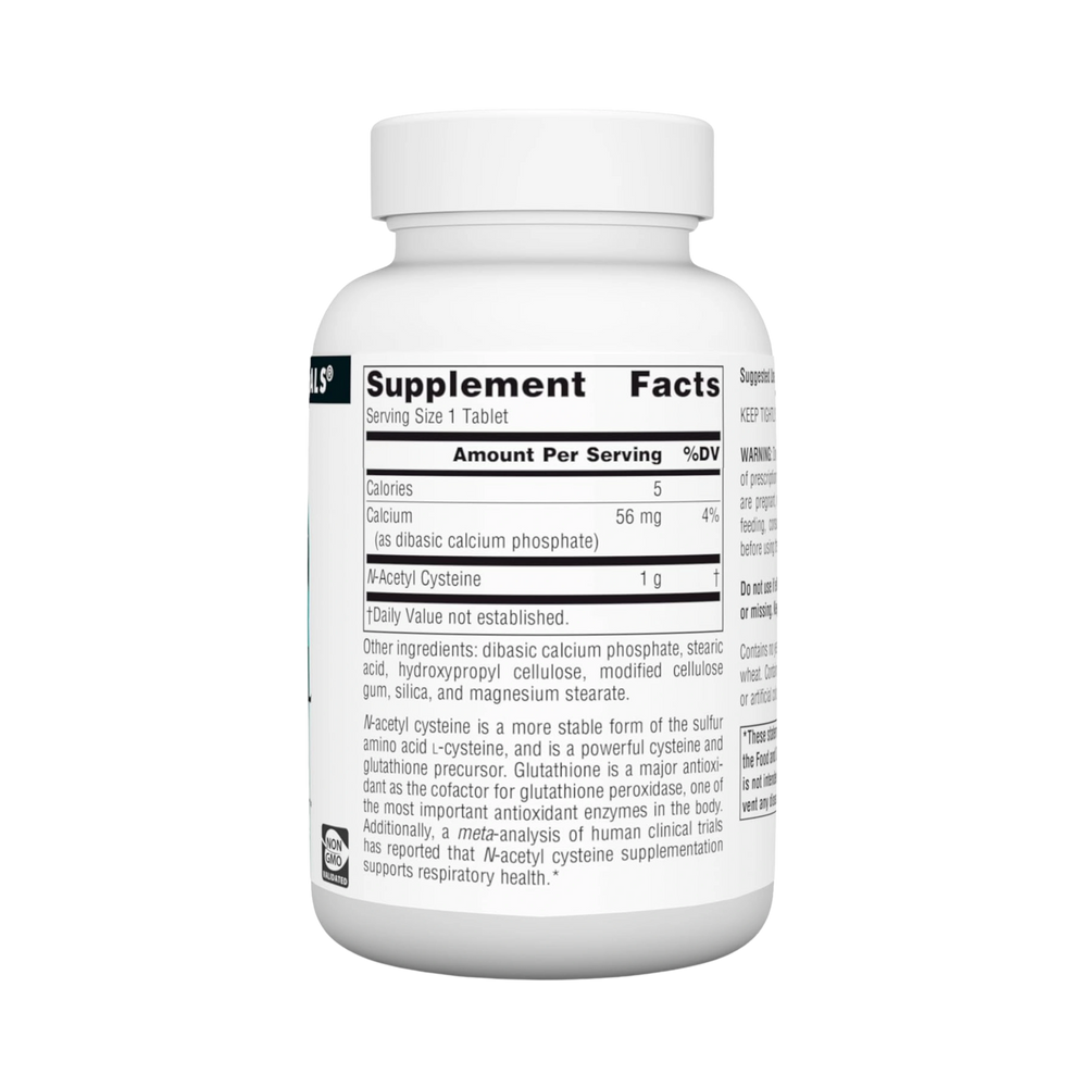 Source Naturals, N-Acetyl Cysteine, 1000 Mg, 60 Tablets