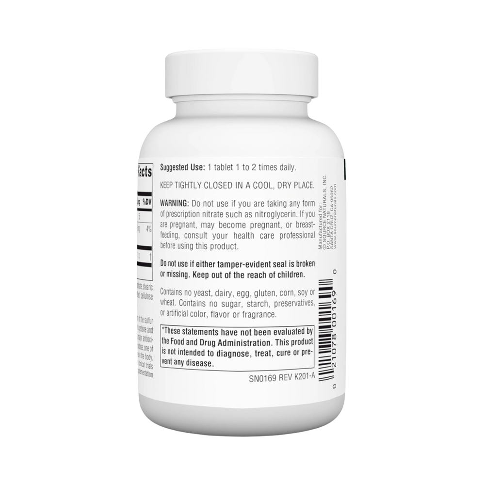Source Naturals, N-Acetyl Cysteine, 1000 Mg, 60 Tablets