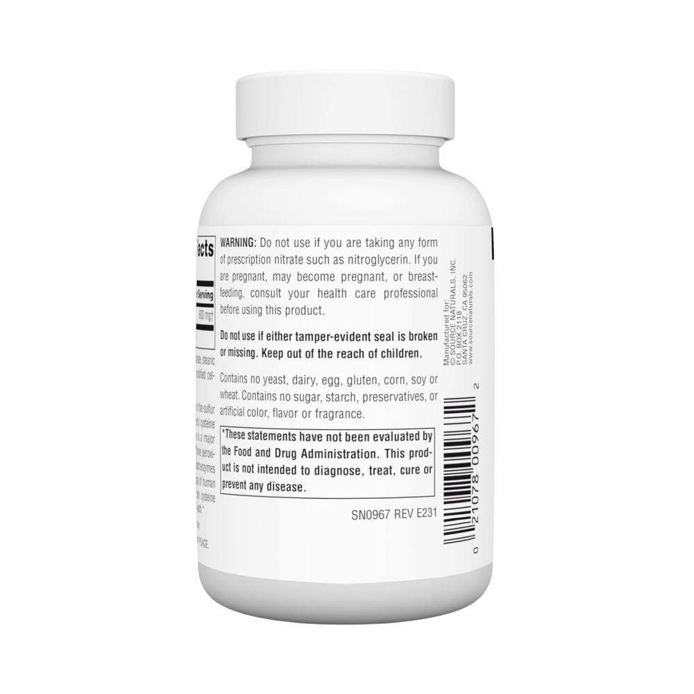 Source Naturals, N-Acetyl Cysteine, 600 Mg, 120 Tablets