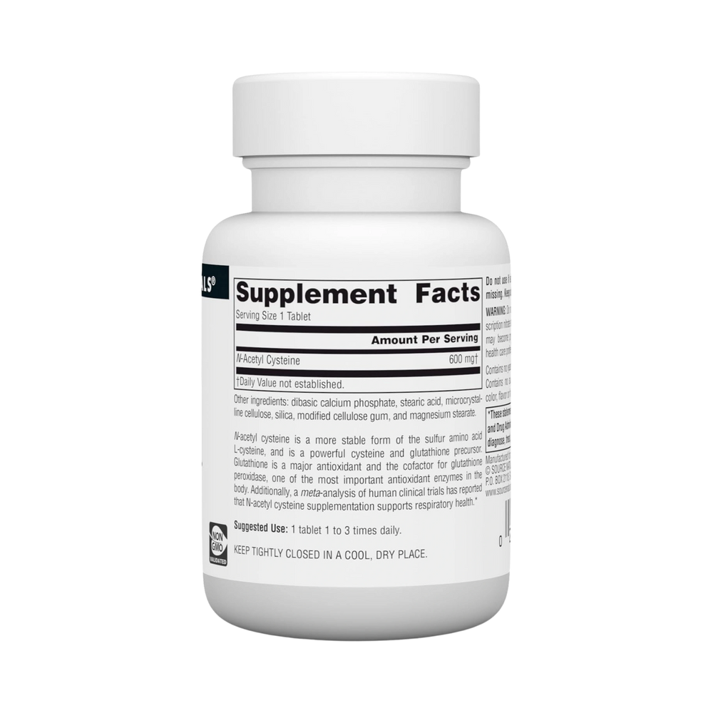 Source Naturals, N-Acetyl Cysteine, 600 Mg, 30 Tablets