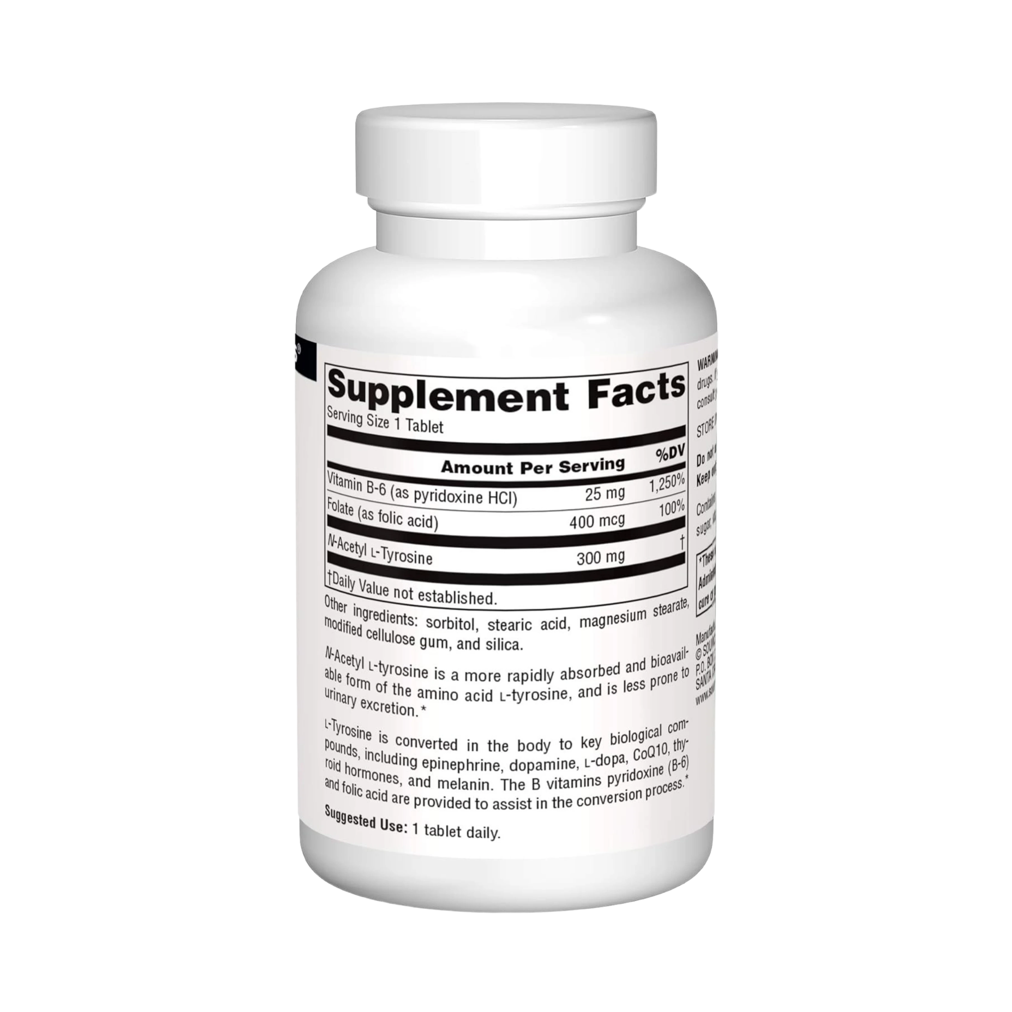 Source Naturals, N-Acetyl L-Tyrosine, 120 Tablets