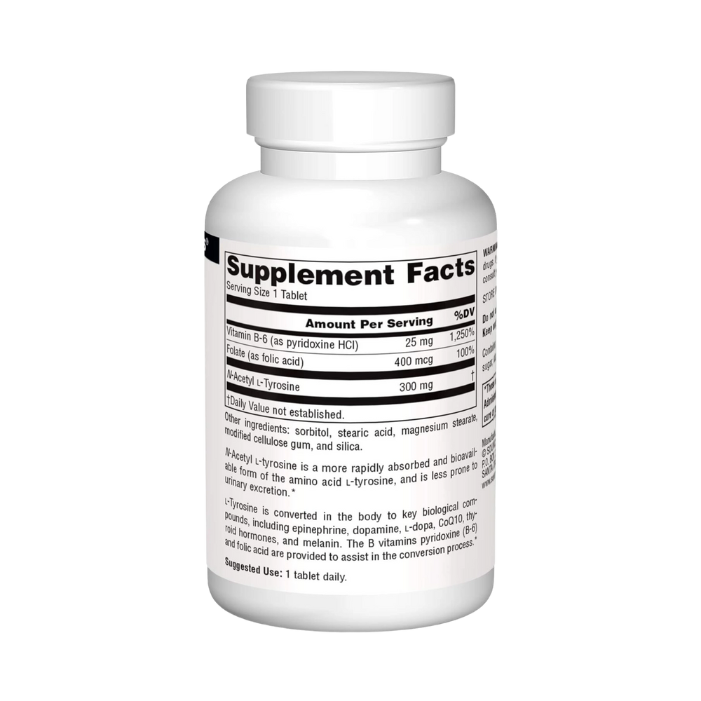 Source Naturals, N-Acetyl L-Tyrosine, 120 Tablets