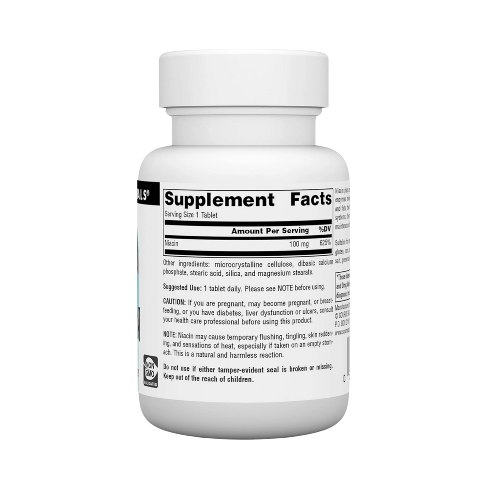 Source Naturals, Niacin, 100 Mg, 100 Tablets