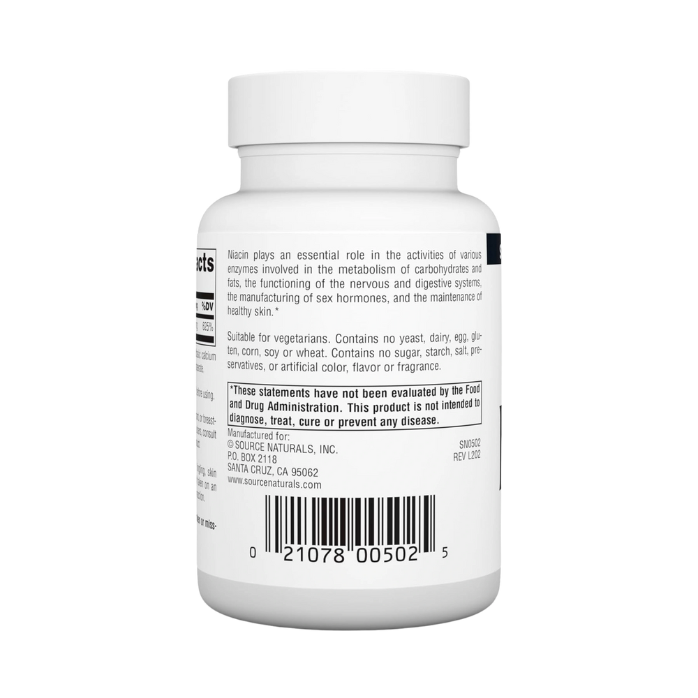 Source Naturals, Niacin, 100 Mg, 250 Tablets