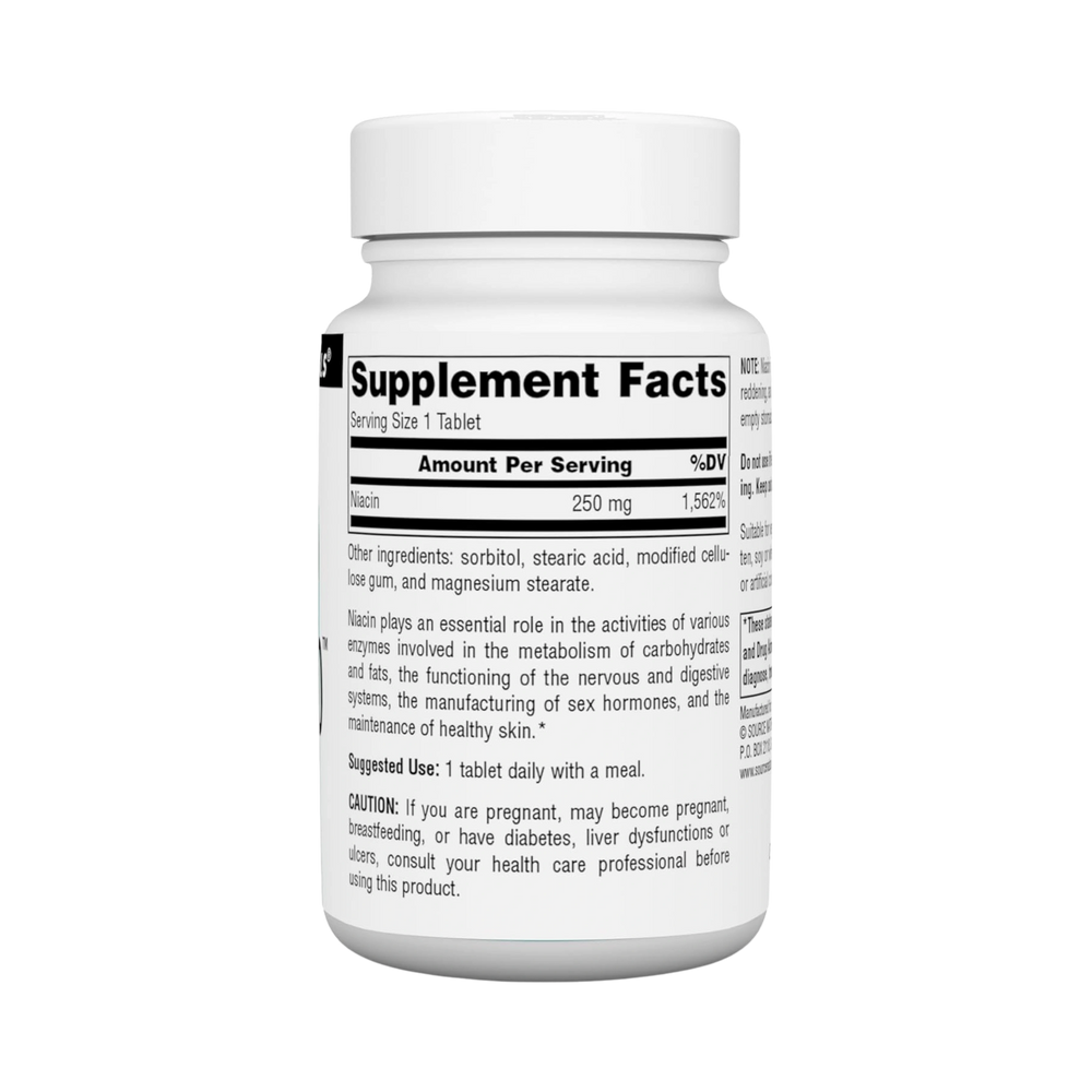 Source Naturals, Niacin 250, 100 Tablets