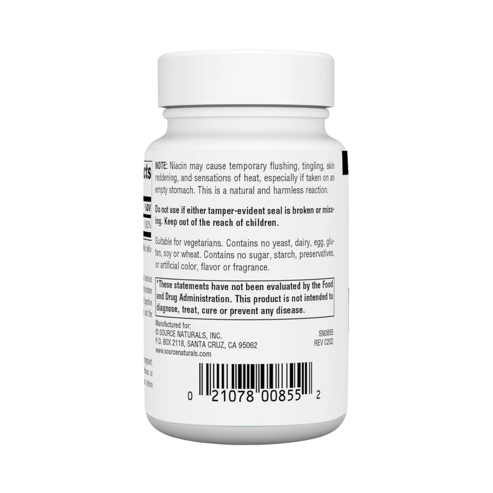 Source Naturals, Niacin 250, 100 Tablets