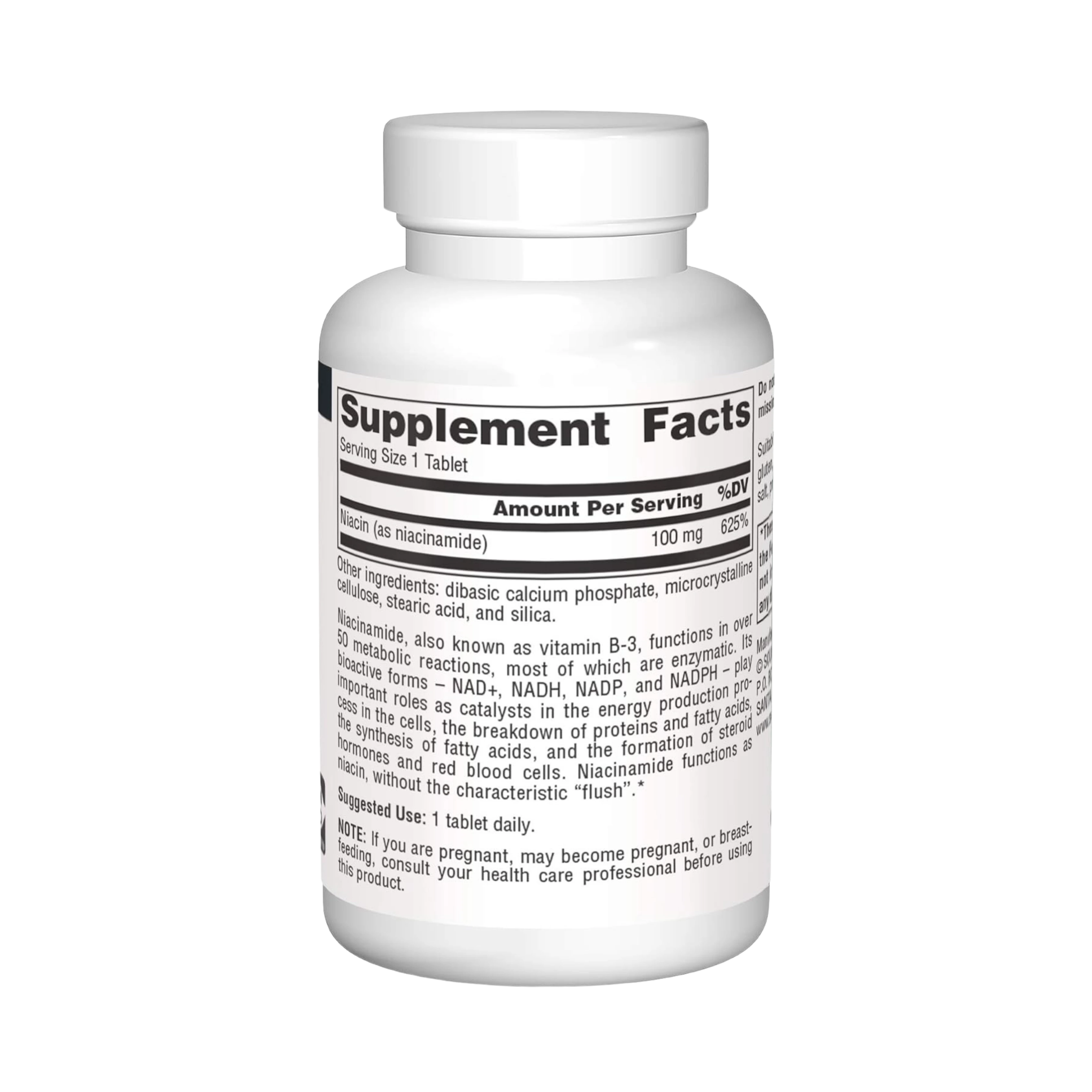 Source Naturals, Niacinamide, B-3, 100 Mg, 100 Tablets