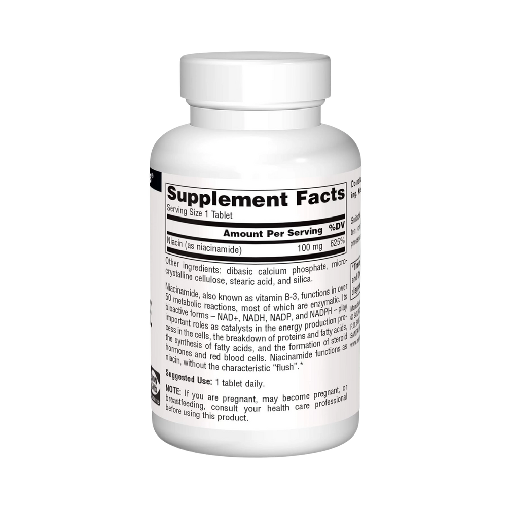 Source Naturals, Niacinamide, B-3, 100 Mg, 250 Tablets