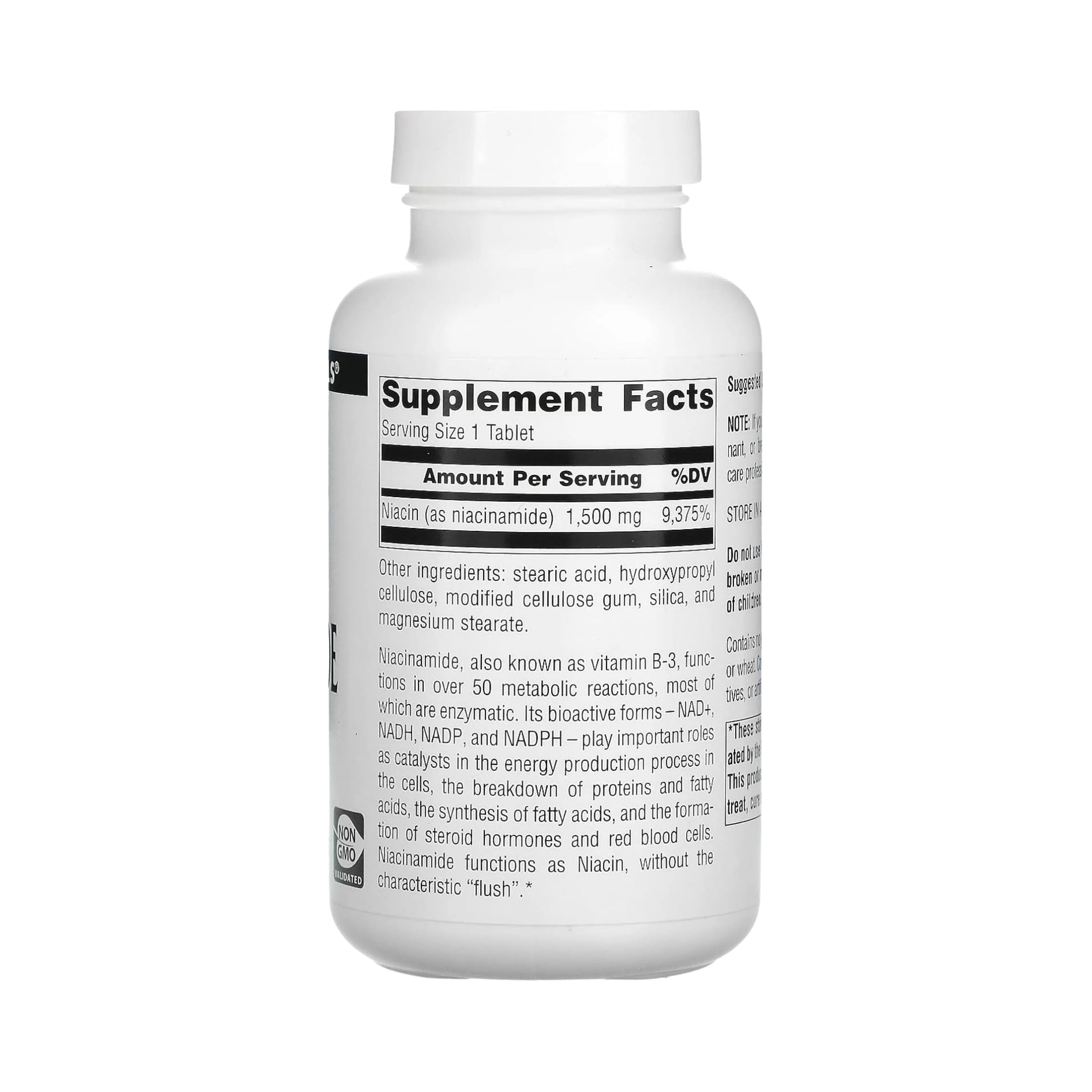 Source Naturals, Niacinamide B-3, 1500 Mg, 100 Tablets