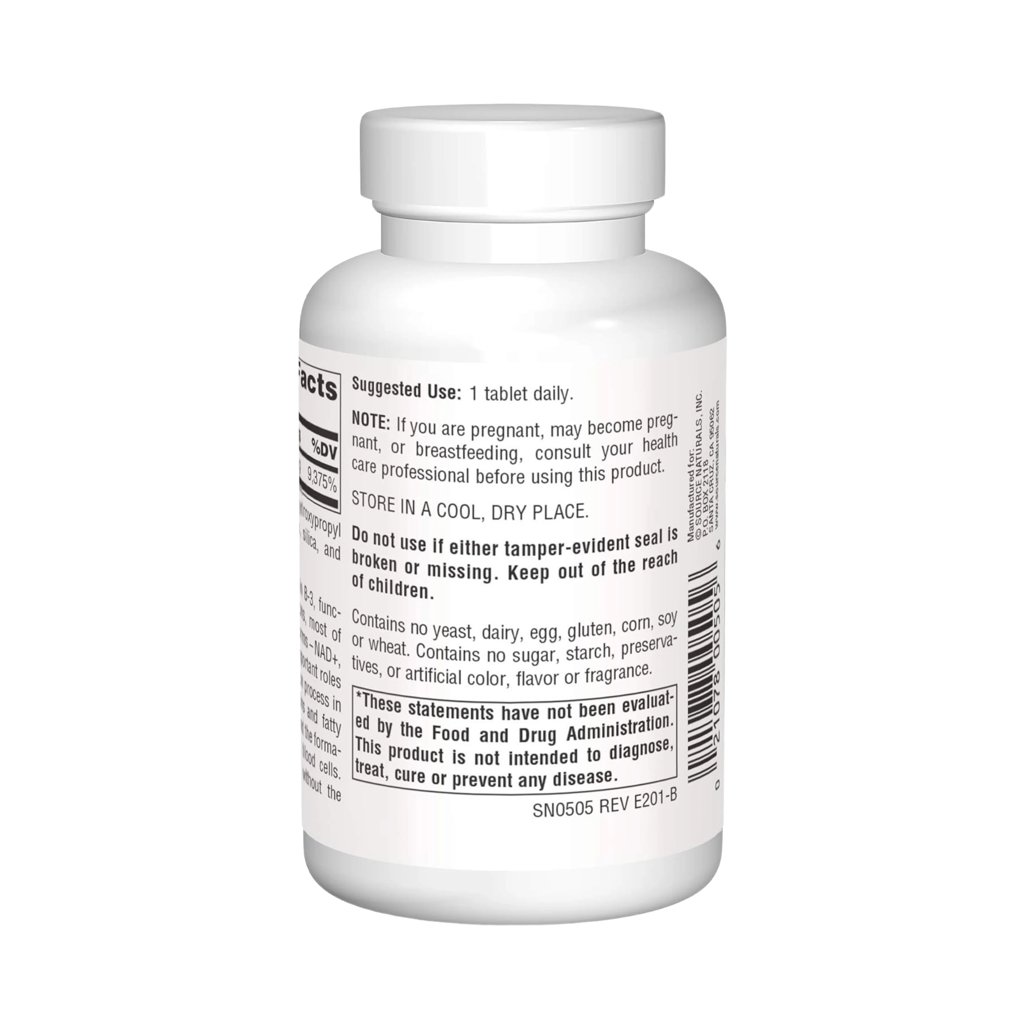 Source Naturals, Niacinamide B-3, 1500 Mg, 50 Tablets