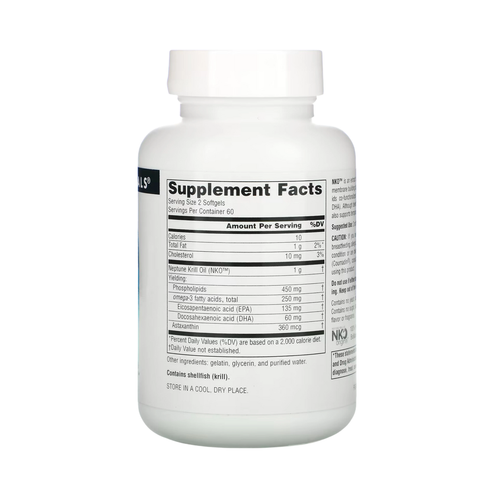 Source Naturals, NKO® Neptune Krill Oil, 500 Mg 30 Softgels