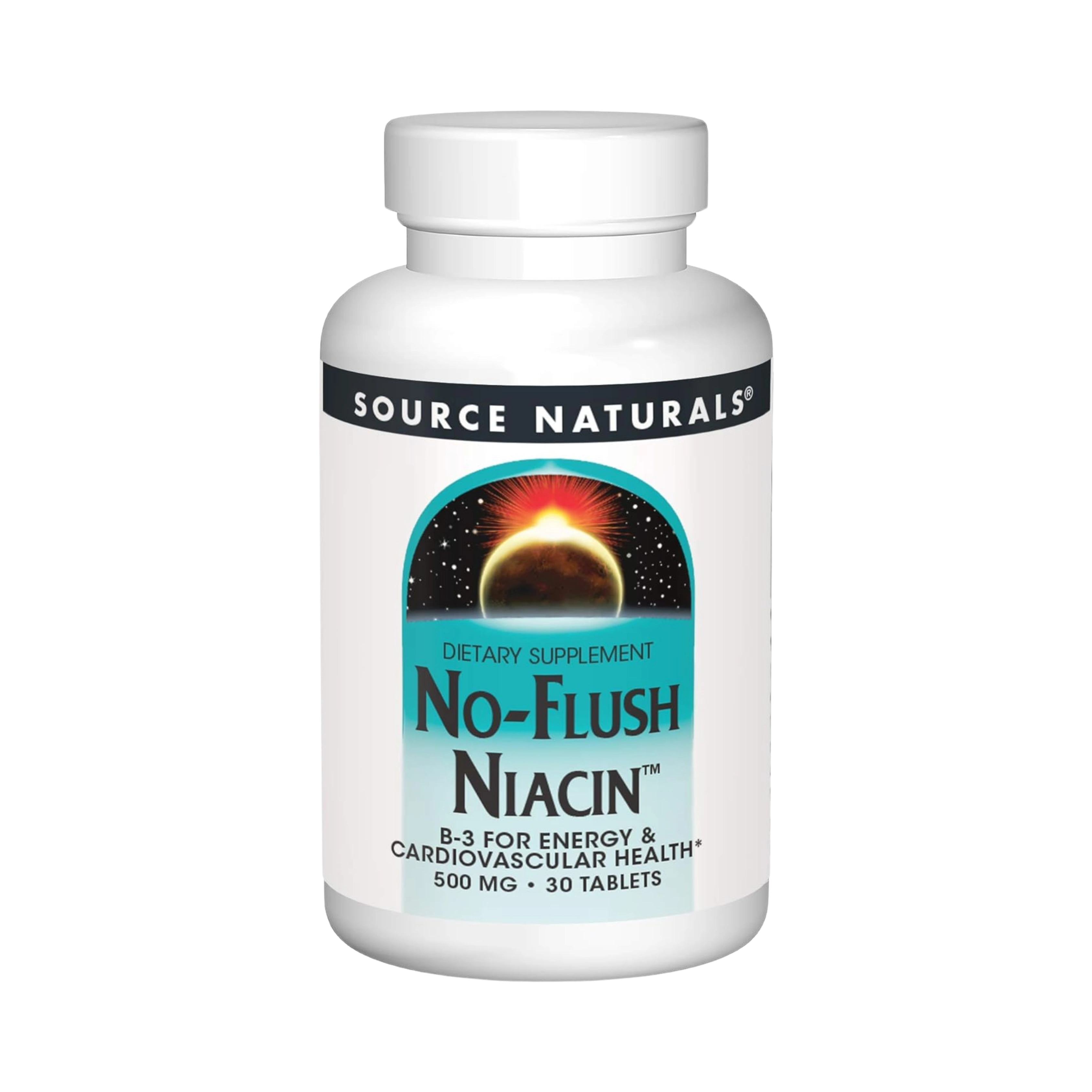 Source Naturals, No-Flush Niacin, 500 Mg, 30 Tablets