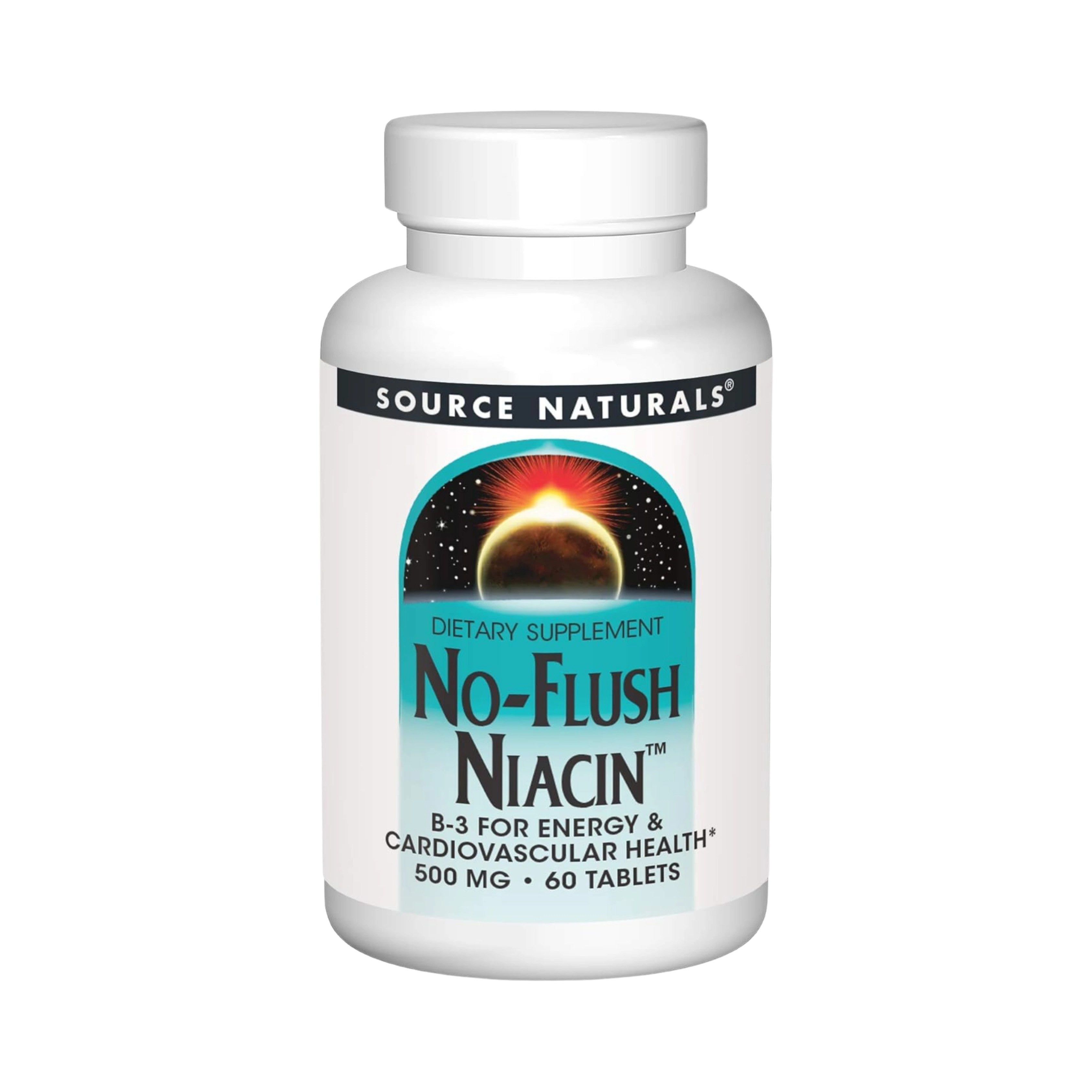 Source Naturals, No-Flush Niacin, 500 Mg, 60 Tablets