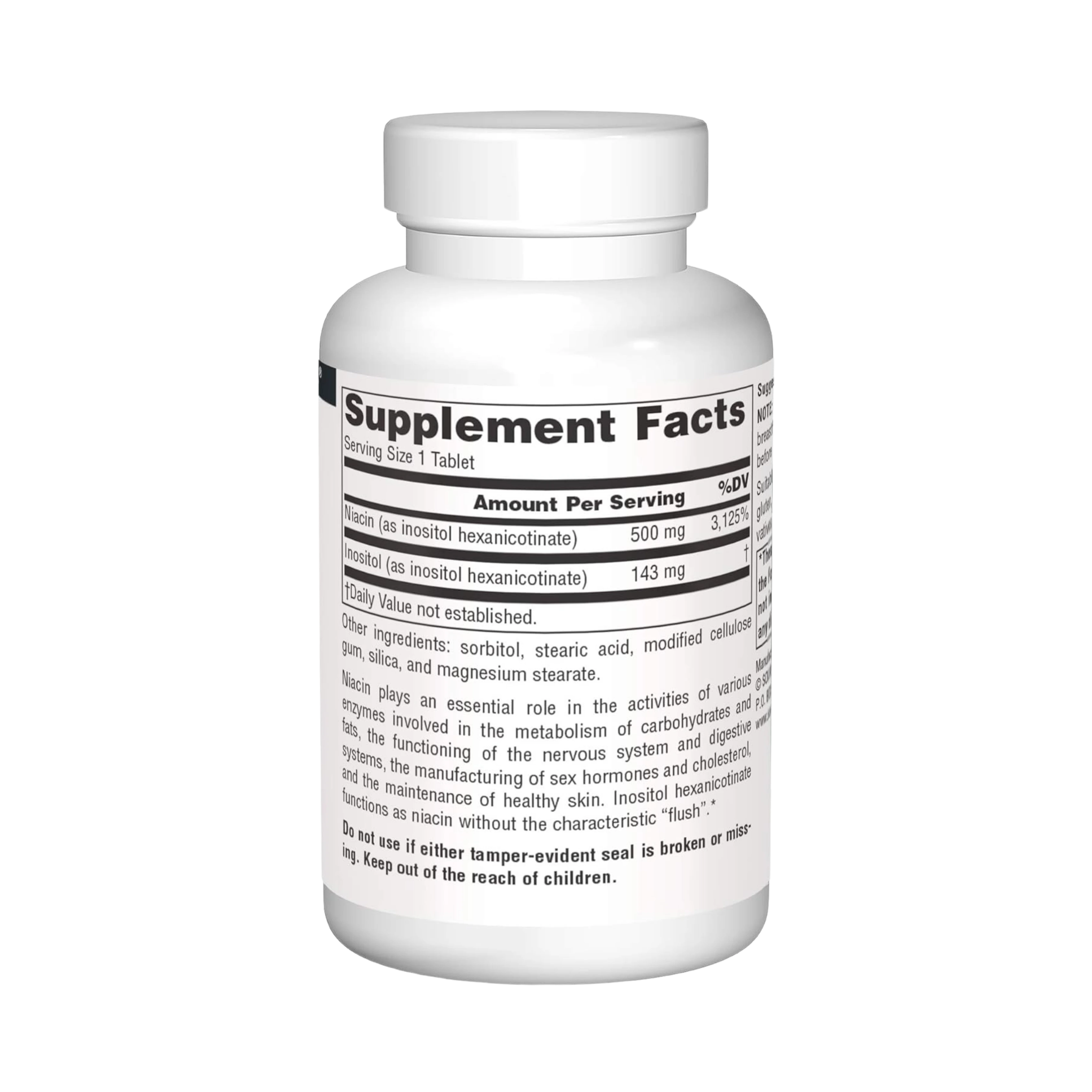 Source Naturals, No-Flush Niacin, 500 Mg, 60 Tablets