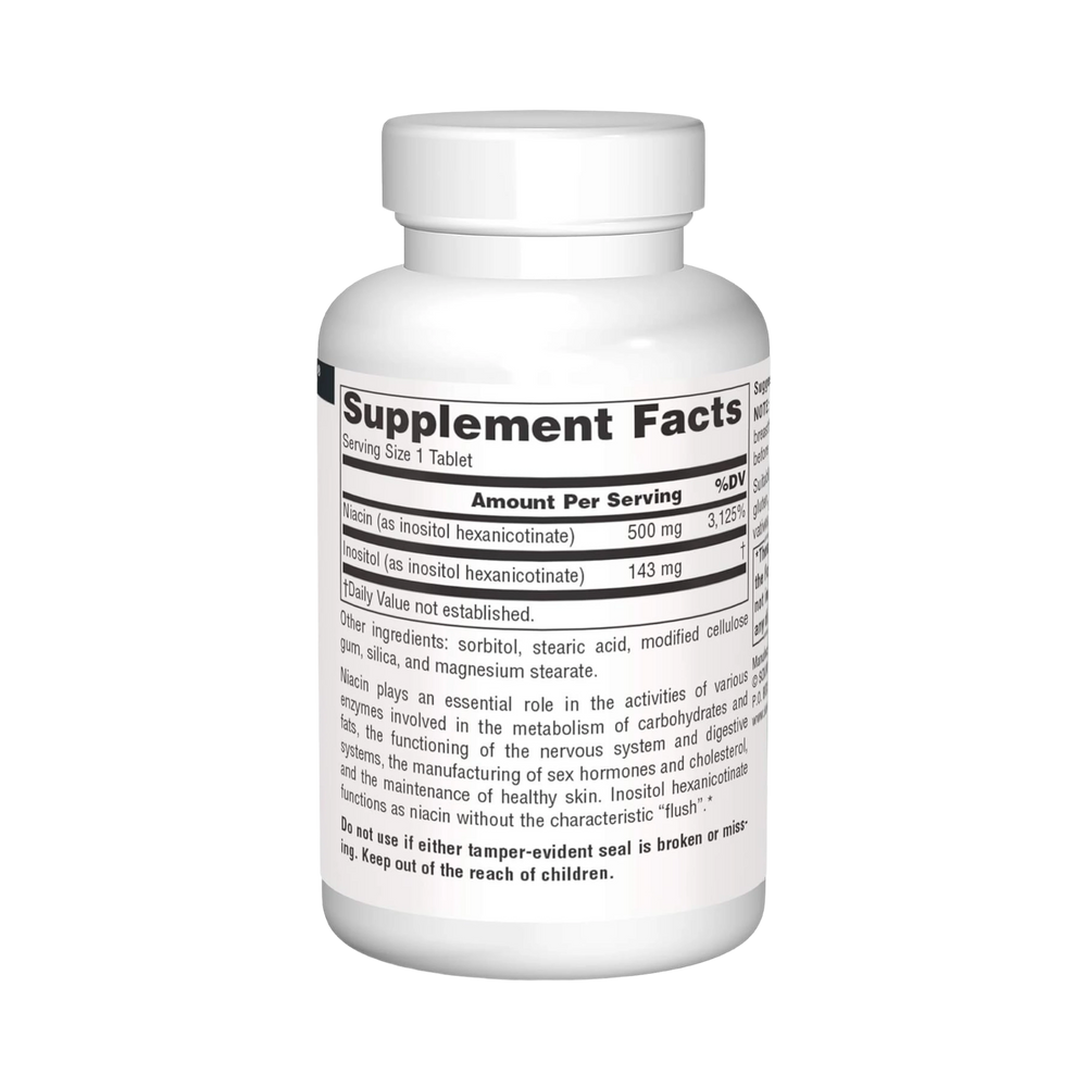 Source Naturals, No-Flush Niacin, 500 Mg, 60 Tablets