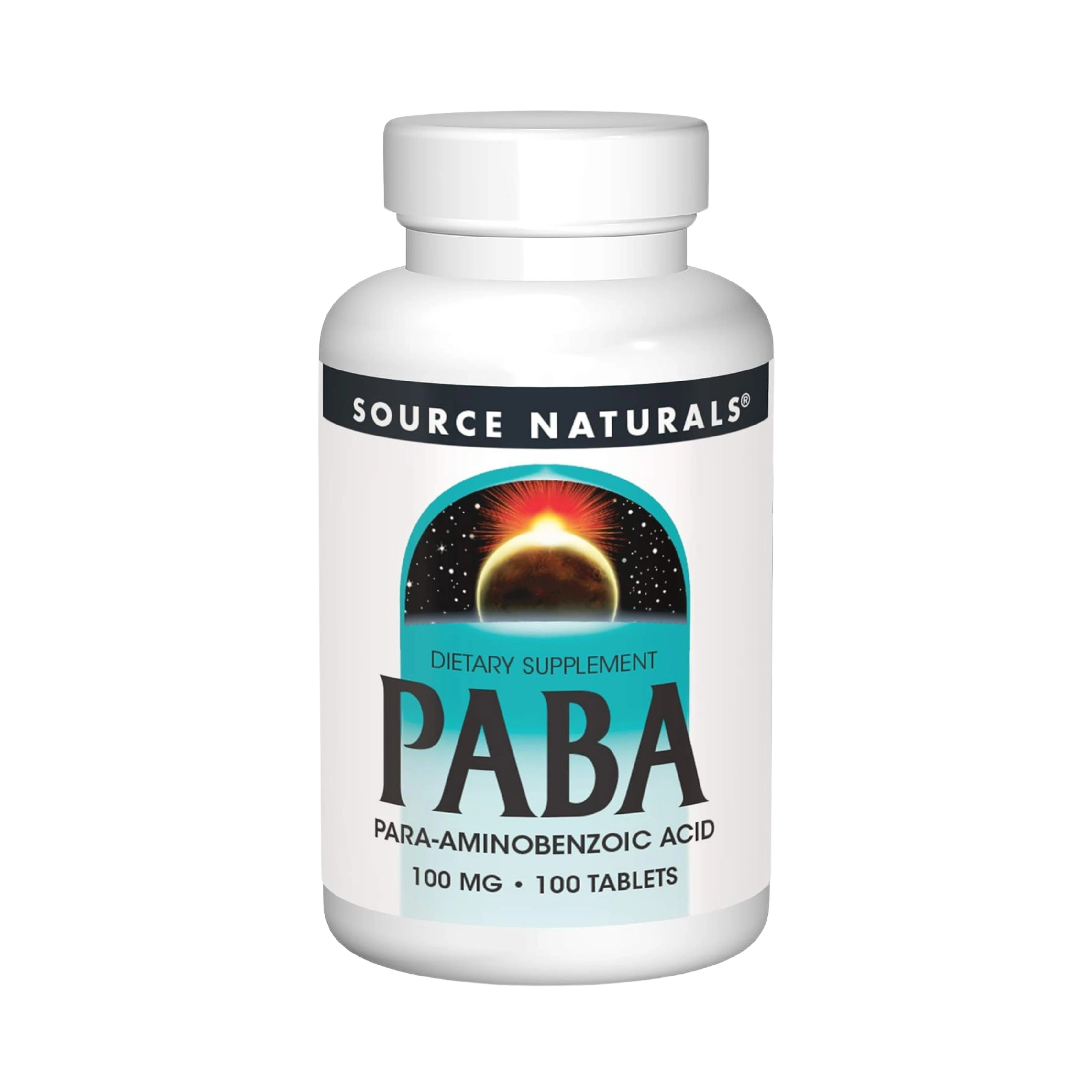Source Naturals, PABA, 100 Mg, 100 Tablets